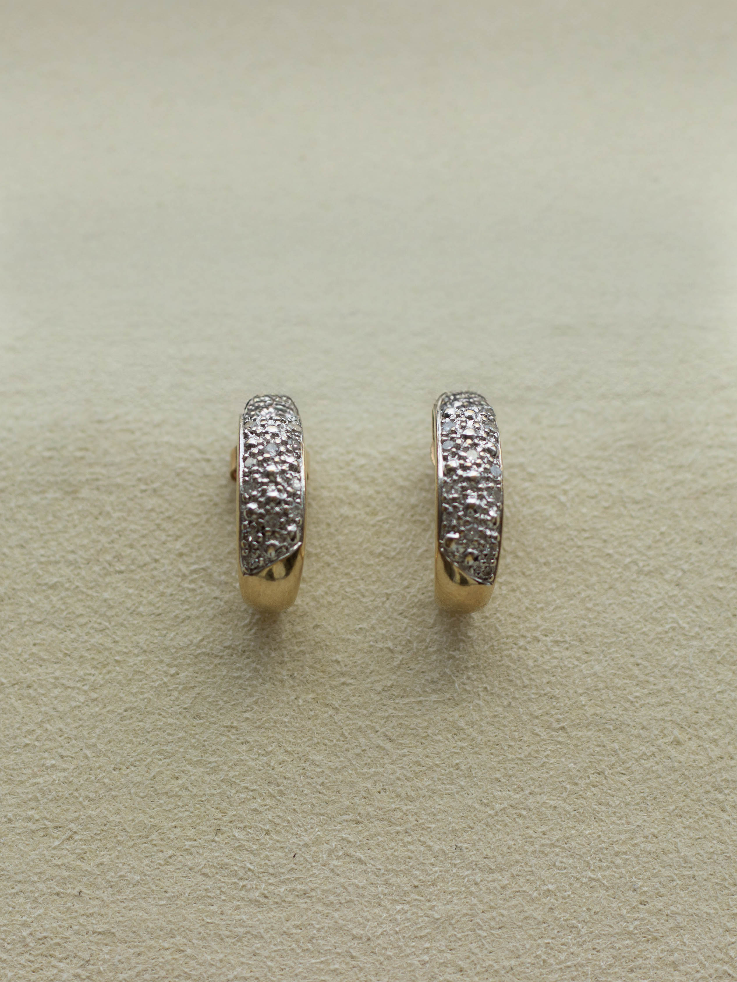 9ct Gold Diamond Earrings (GDE-25SS019)