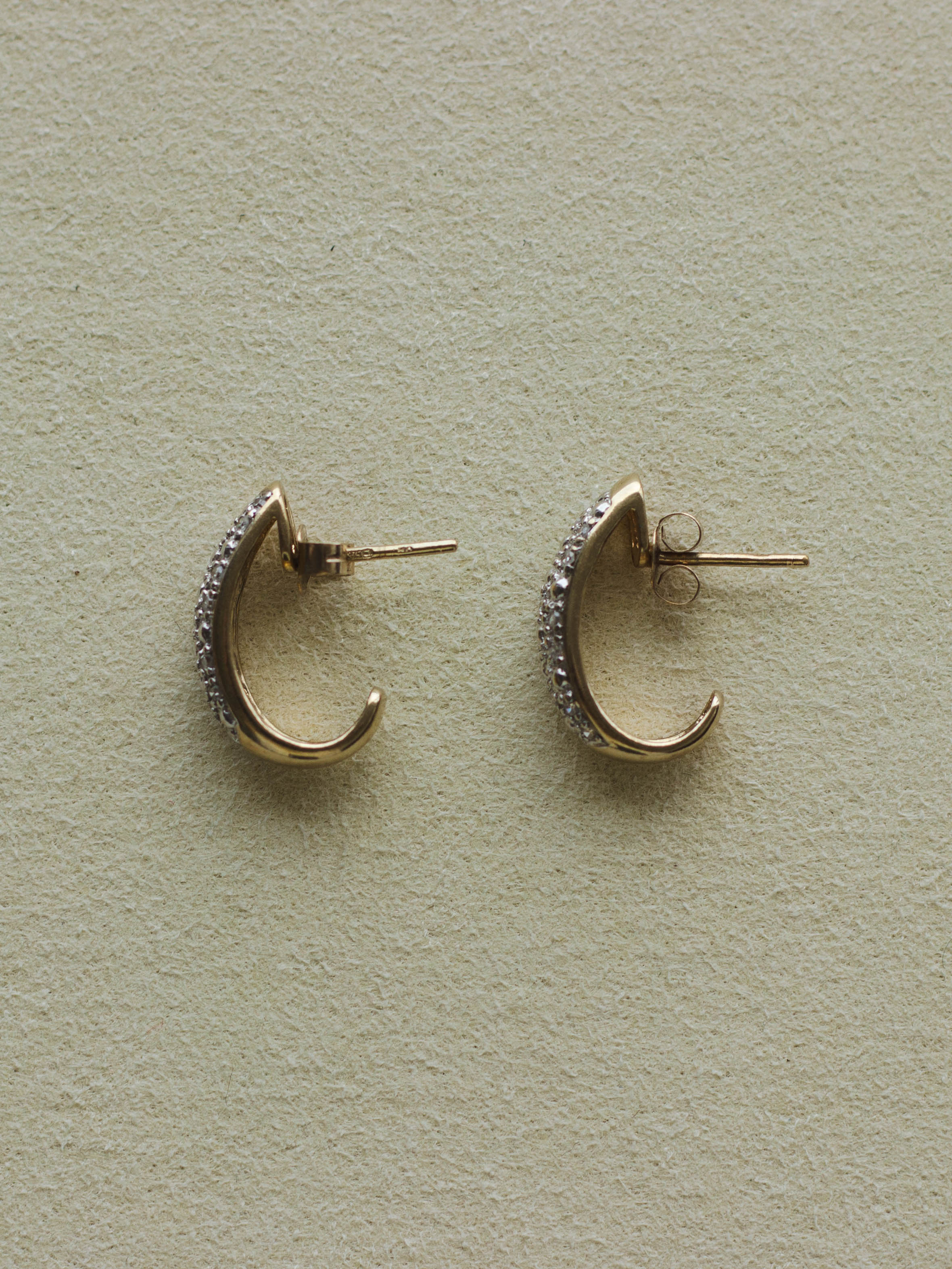 9ct Gold Diamond Earrings (GDE-25SS019)