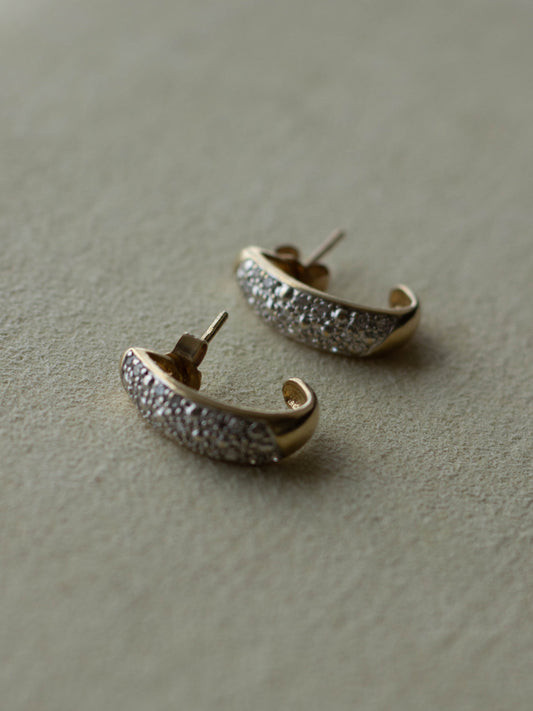 9ct Gold Diamond Earrings (GDE-25SS019)