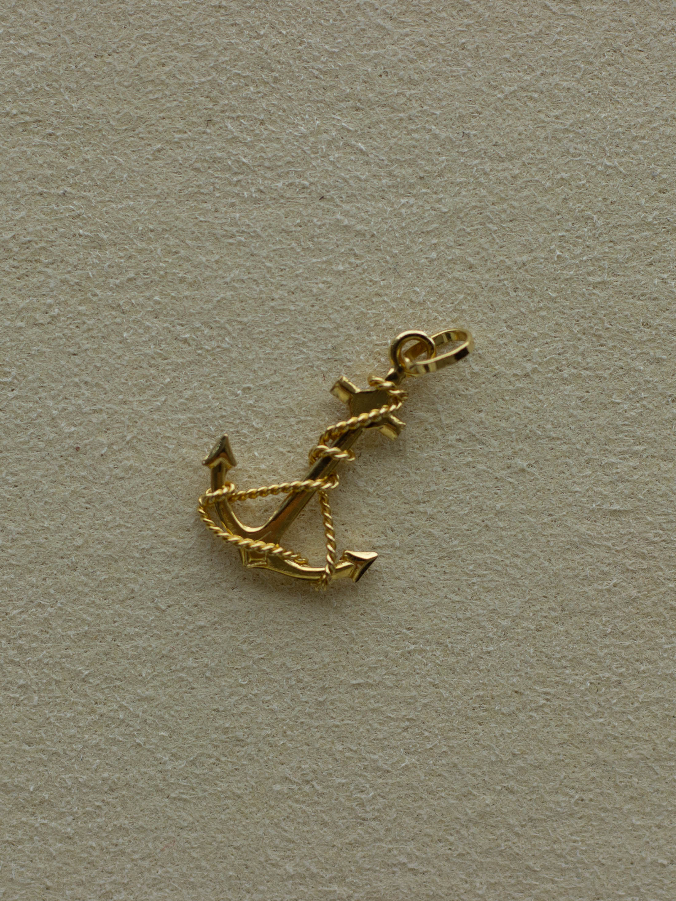 9ct Gold Anchor Charm (GDN-25SS011)