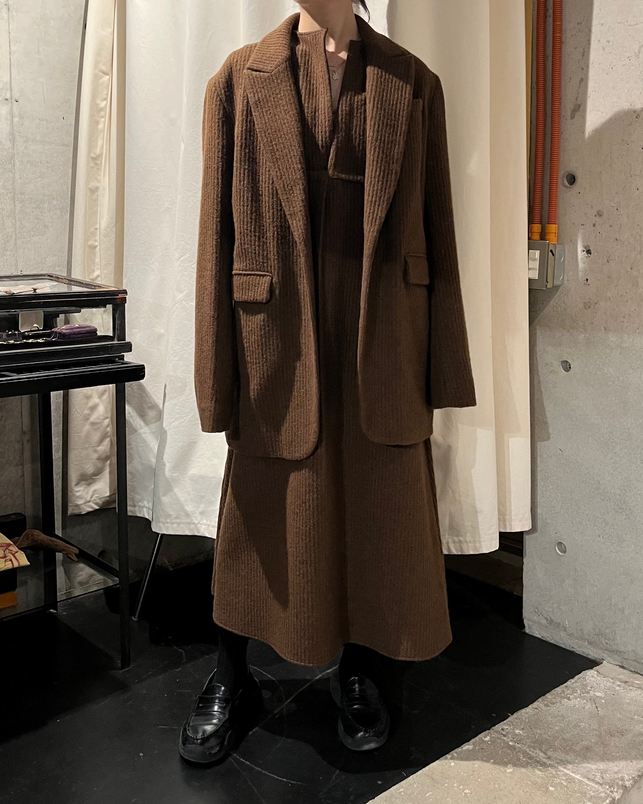 "RUOHAN" CARAMAL DRESS