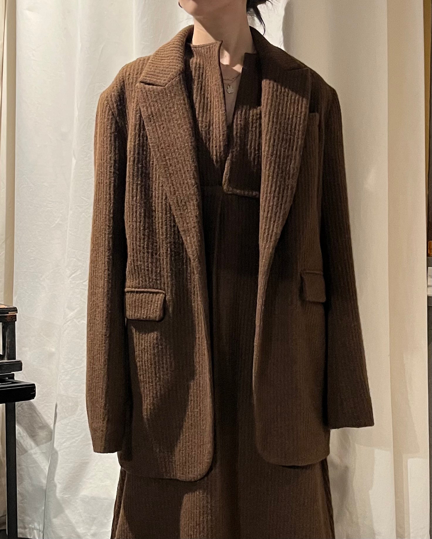 "RUOHAN" CARAMAL SUIT JACKET