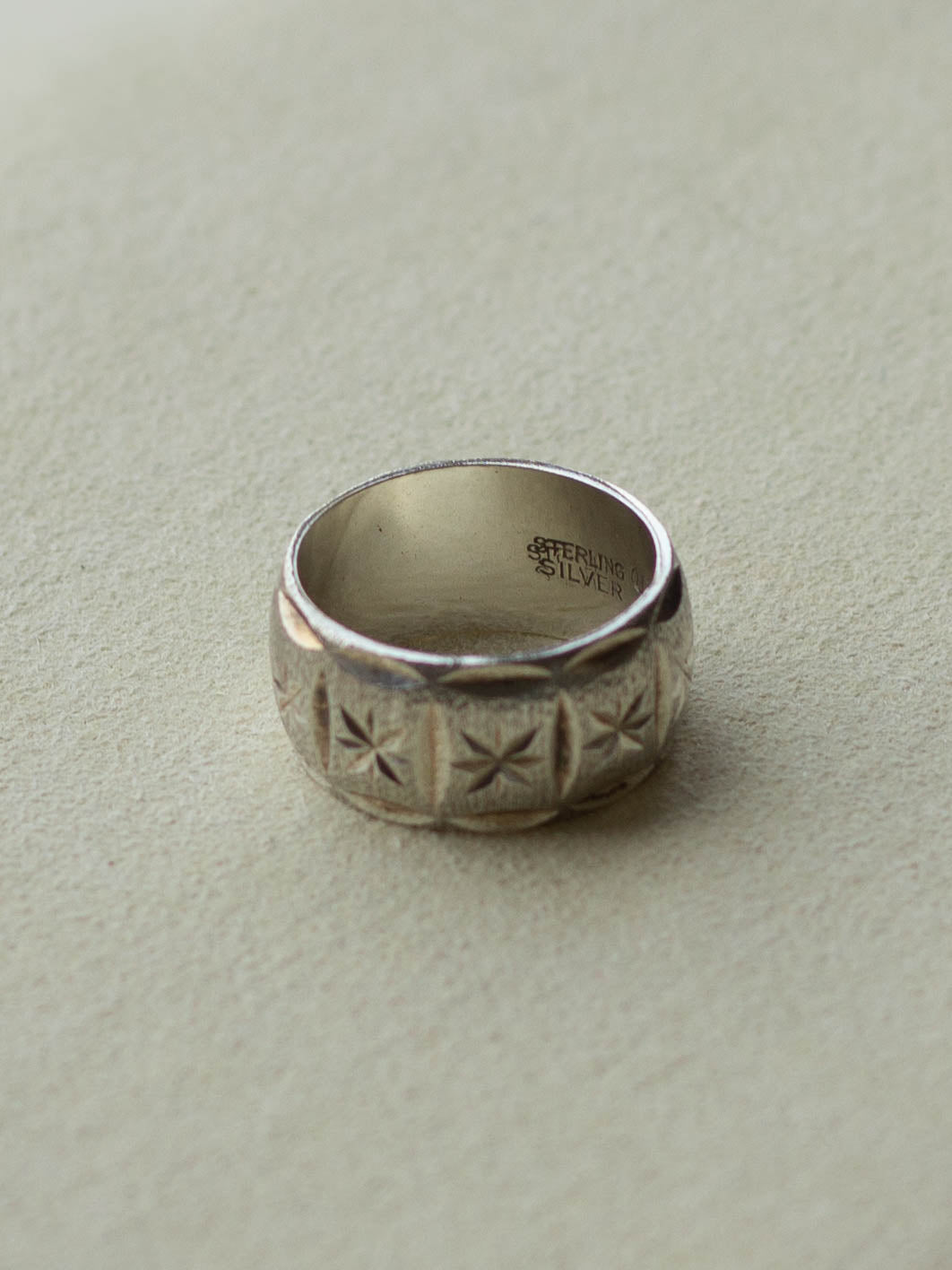 Silver Fancy Band Ring (SVR-25SS021)