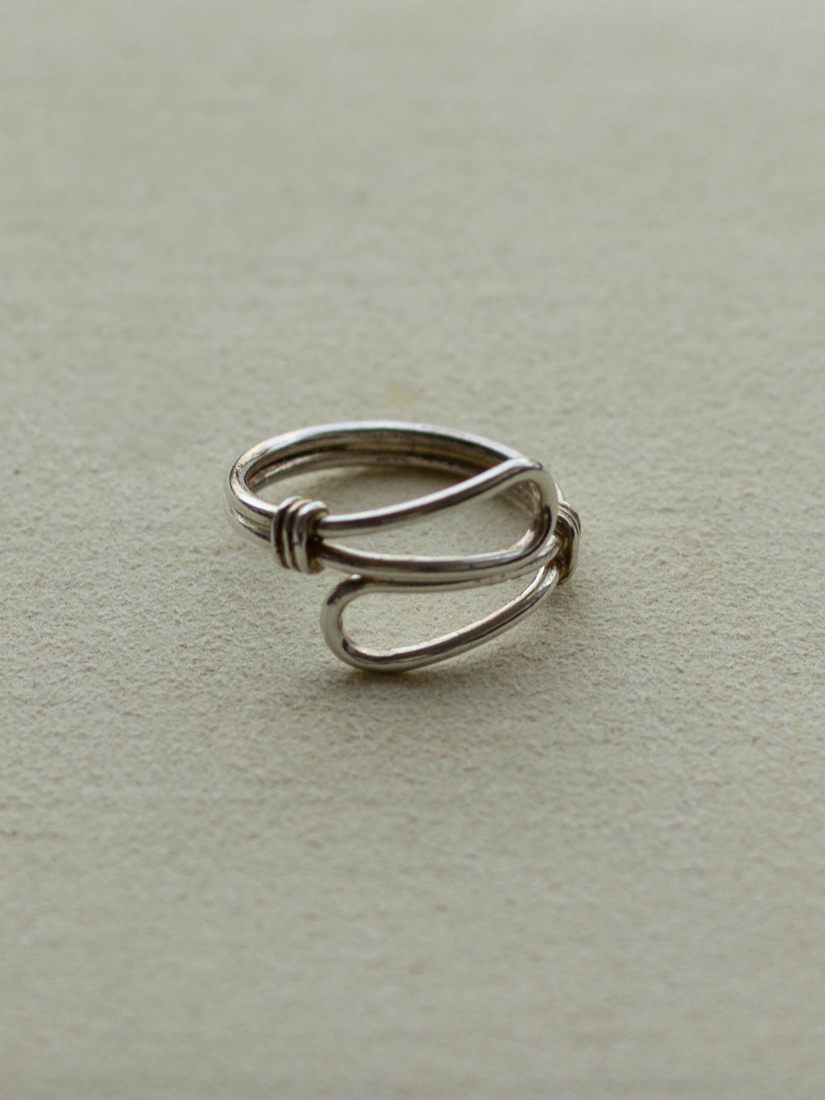 Silver Wired Teo tone Ring (SVR-25SS016)
