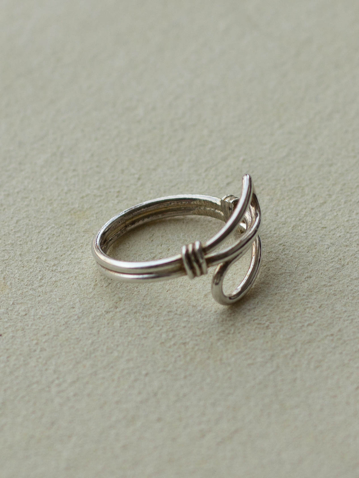 Silver Wired Teo tone Ring (SVR-25SS016)