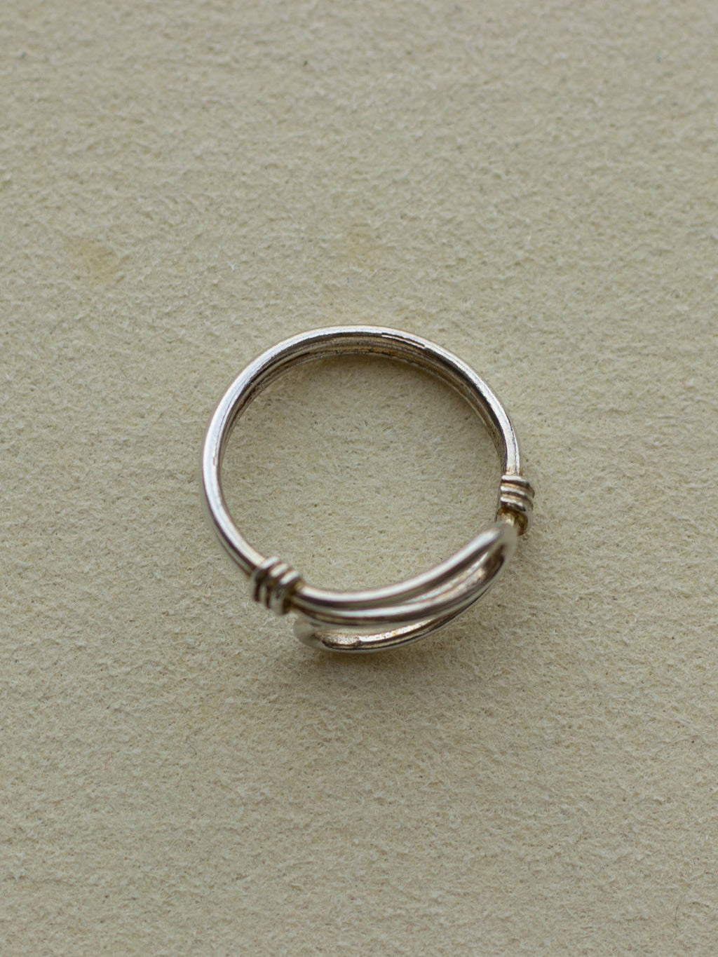 Silver Wired Teo tone Ring (SVR-25SS016)