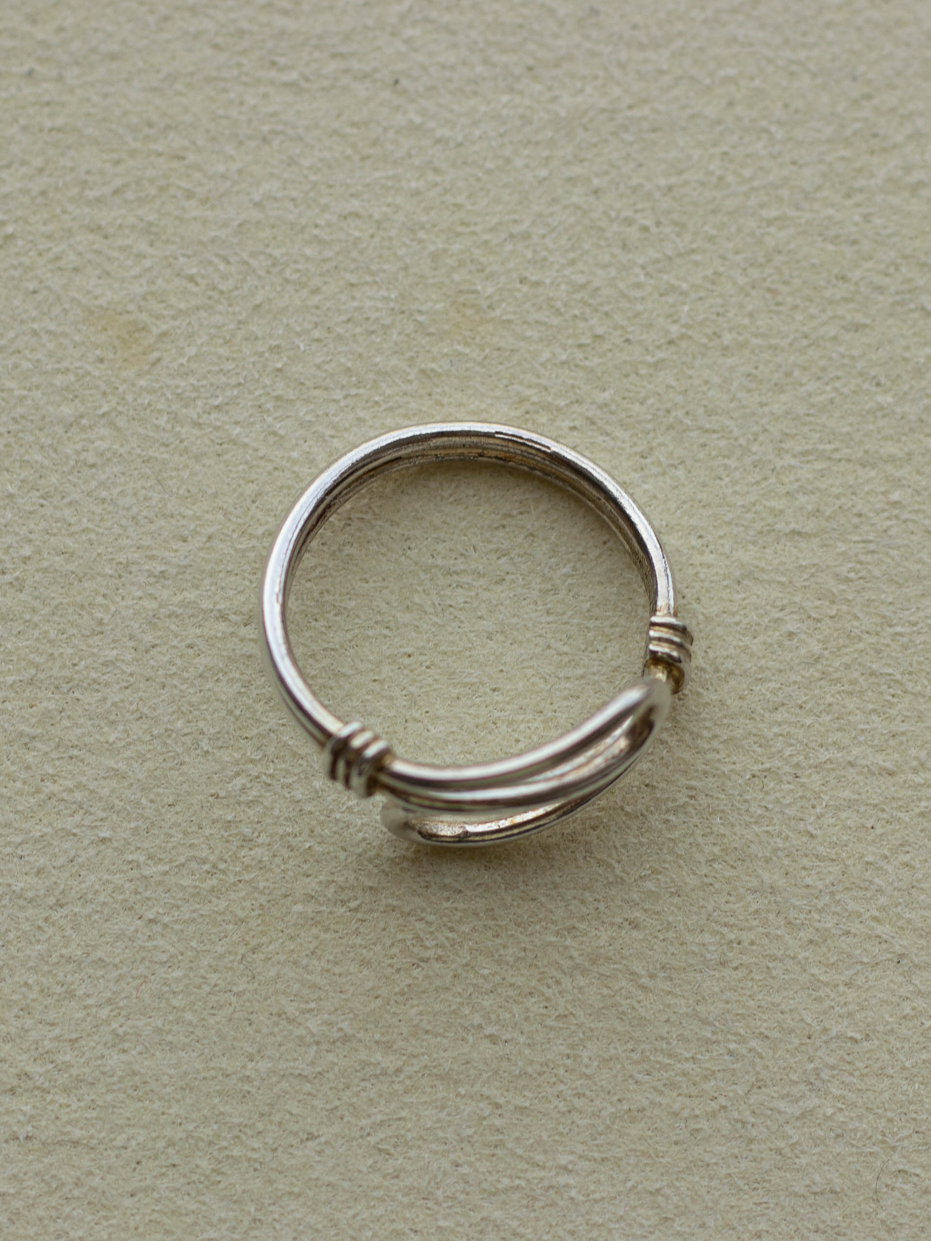 Silver Wired Teo tone Ring (SVR-25SS016)