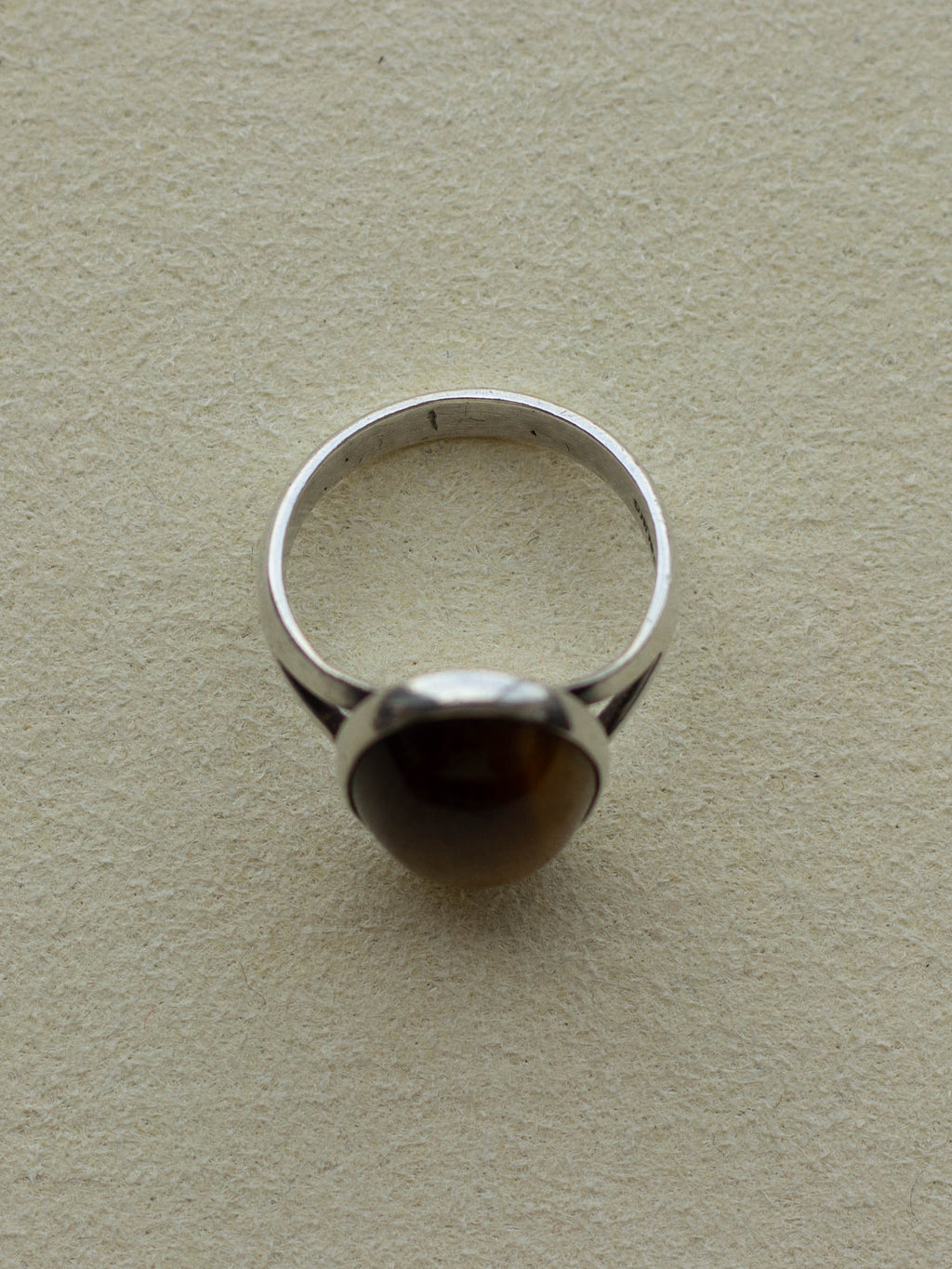 Silver Tigers Eye Oval Statement Ring (SVR-25SS023)