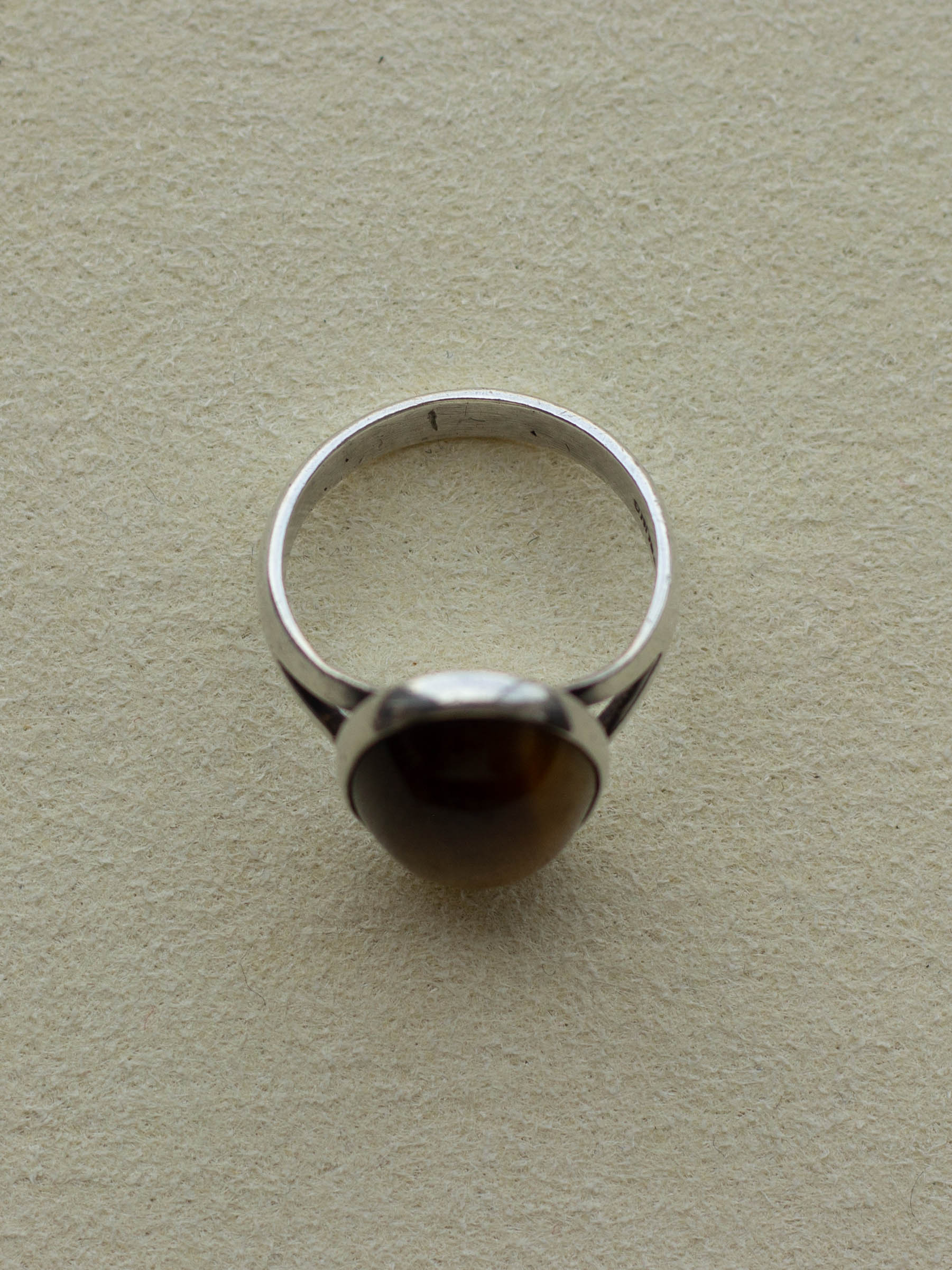 Silver Tigers Eye Oval Statement Ring (SVR-25SS023)