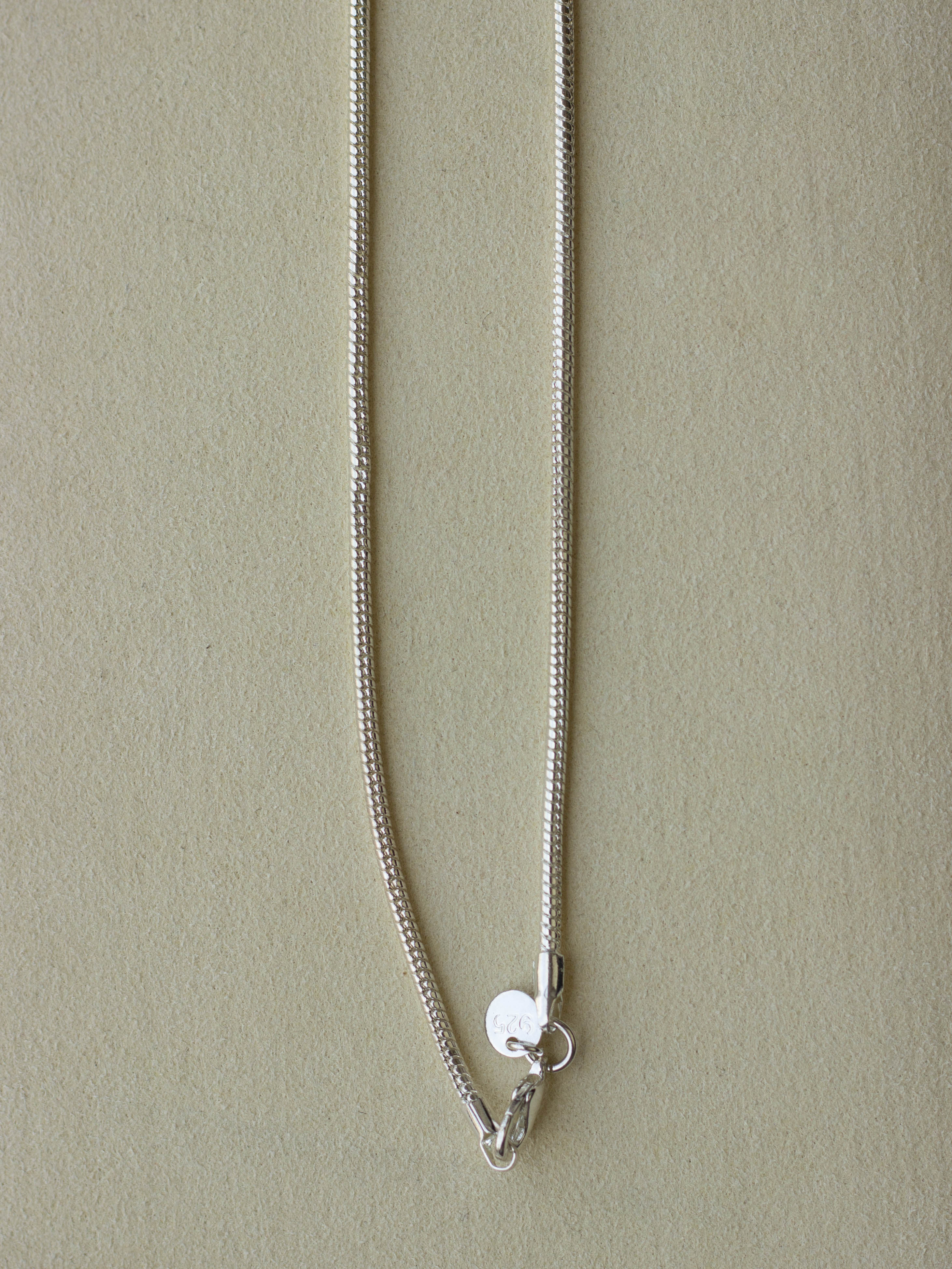 Silver Necklace w/ Perfume Bottle (SVNL-25SS003)