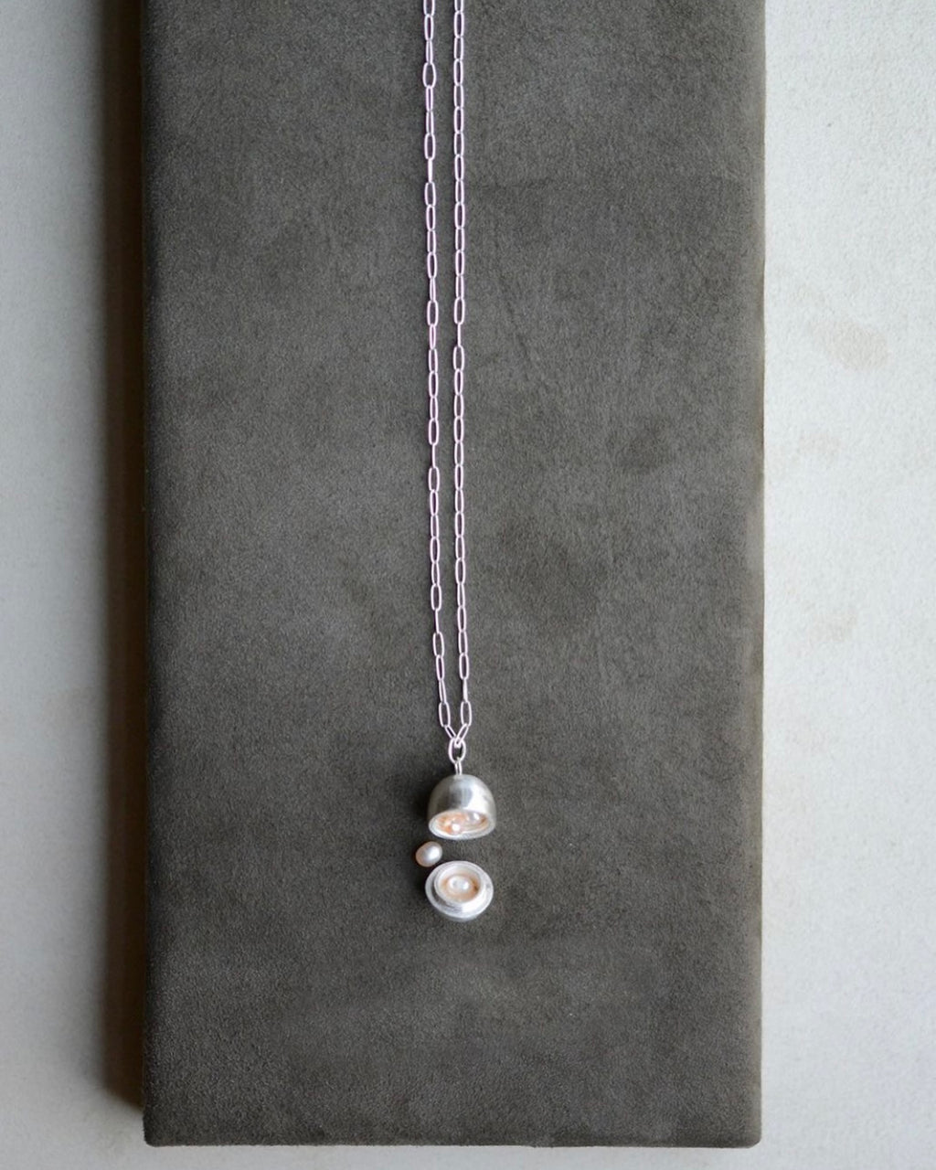 "Dunton Ellerkamp" Egg Pendant - Seed Pearls