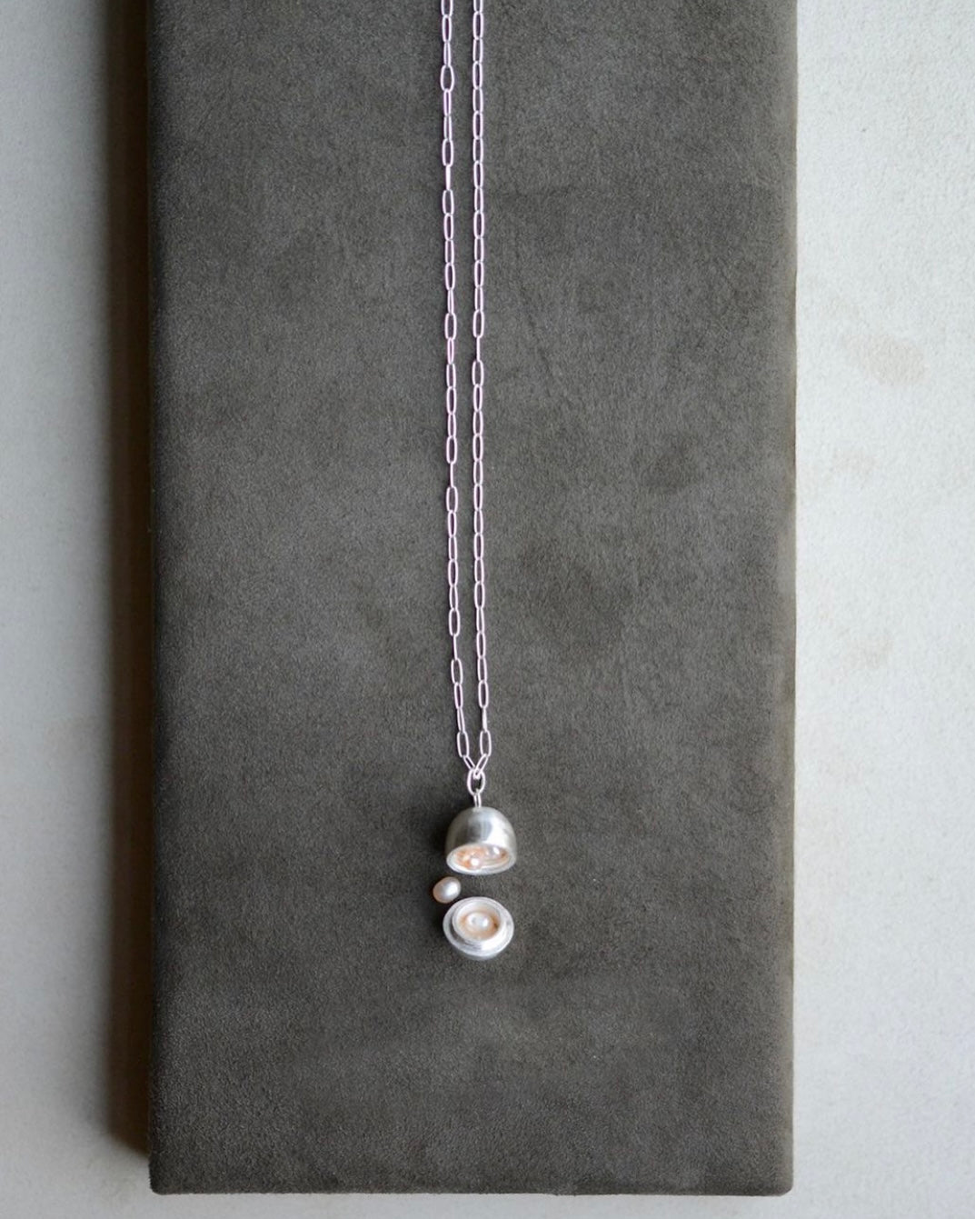 Egg Pendant - Seed Pearls