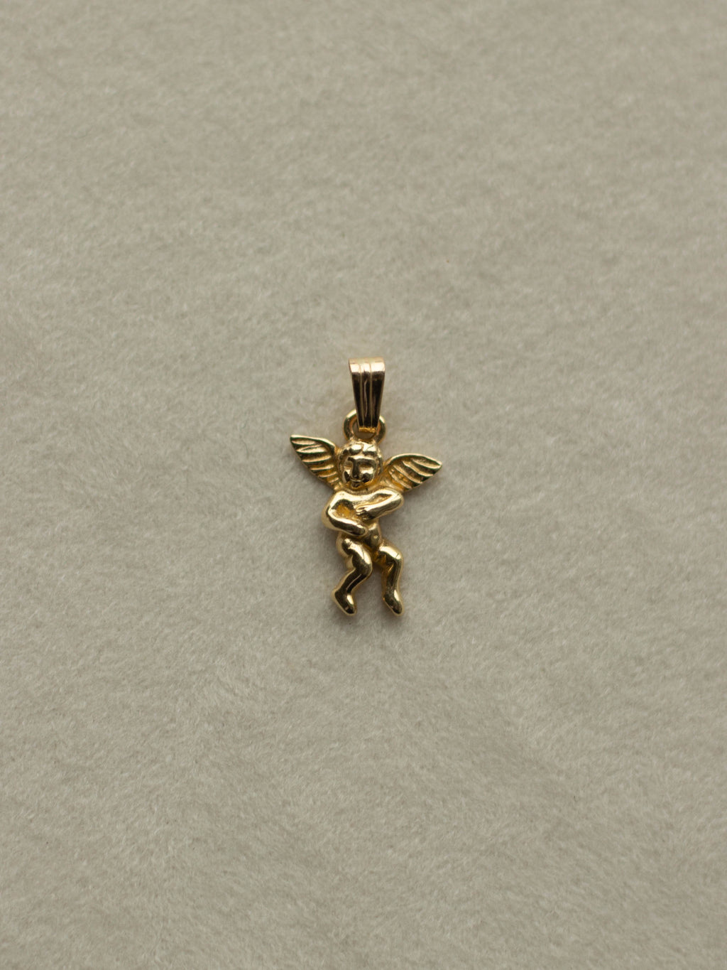 14K Angel Charm - Left (GDN25021-1)