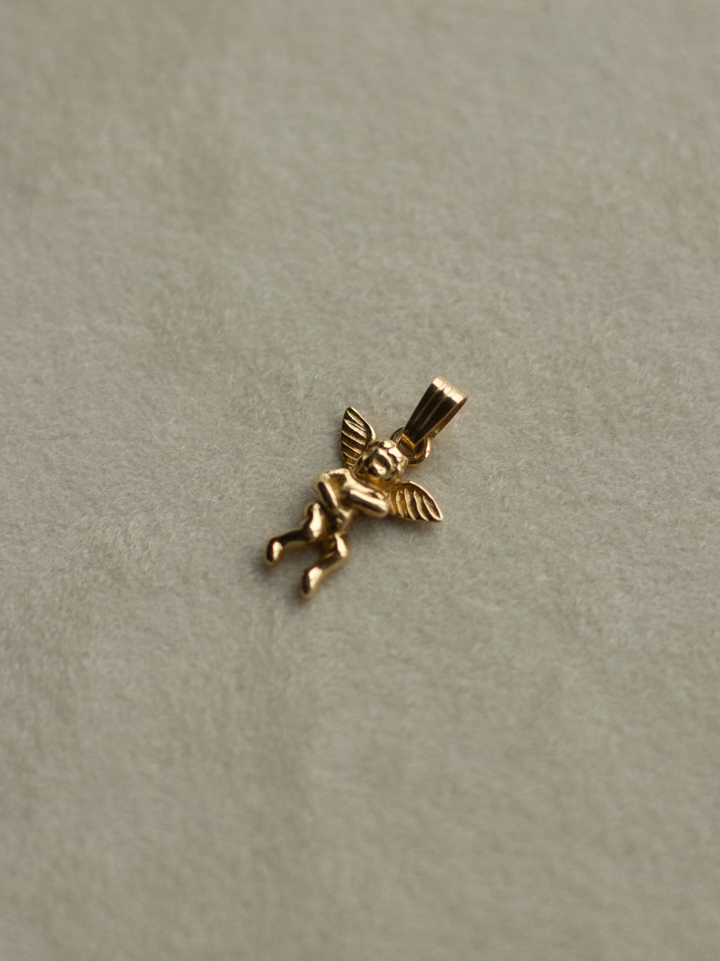 14K Angel Charm - Left (GDN25021-1)