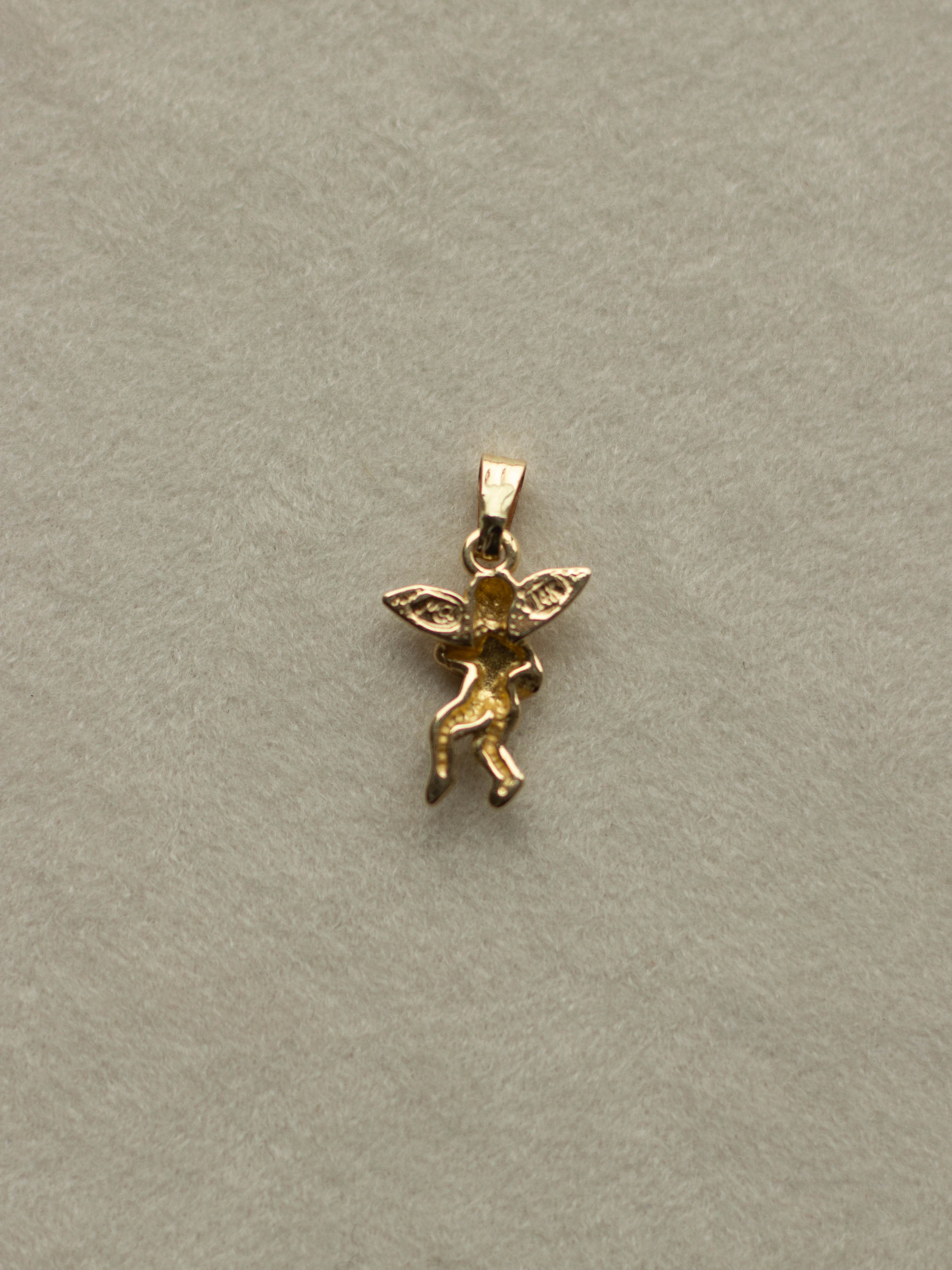 14K Angel Charm - Left (GDN25021-1)