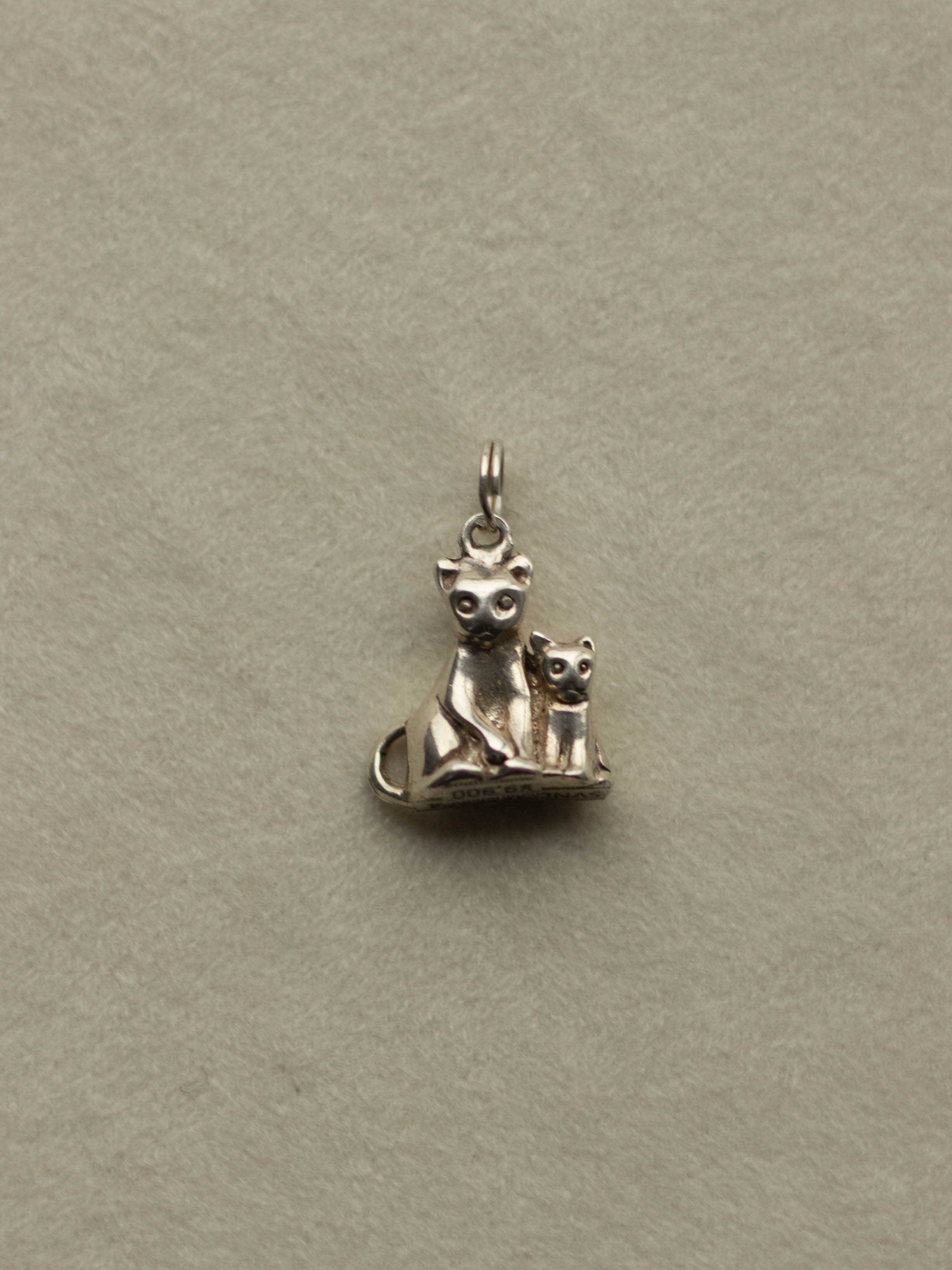 Silver Cats Charm (SVN25004-2)