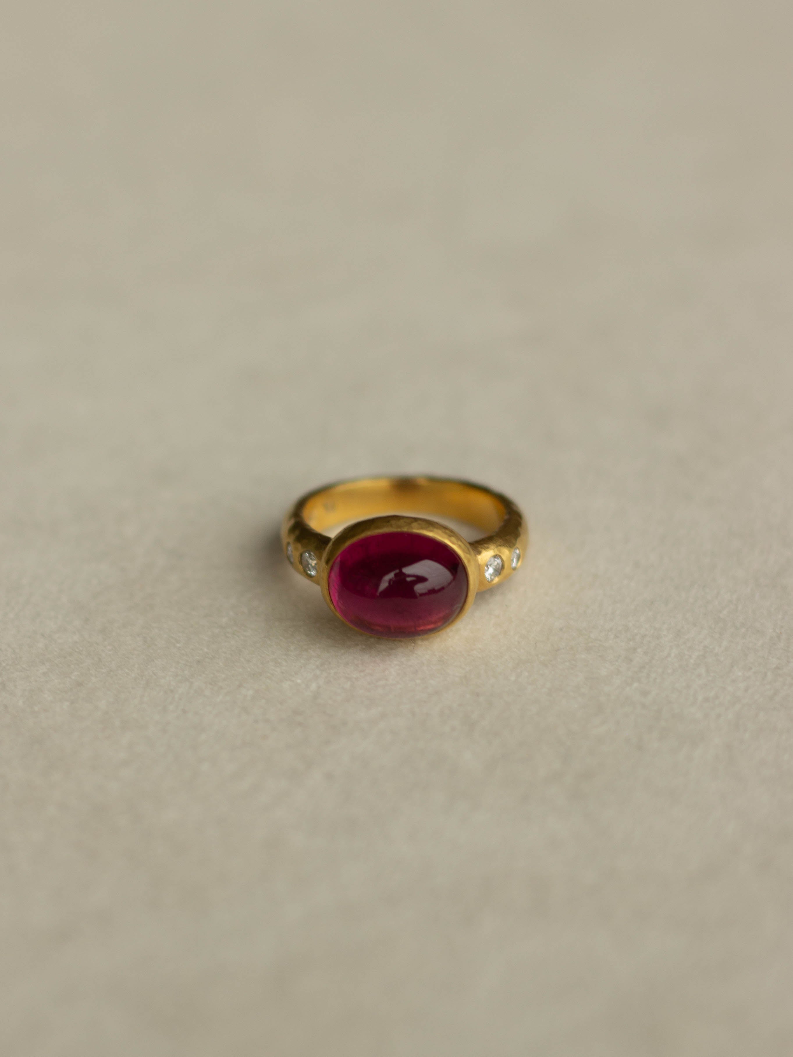 18K Gold Rubellite Ring (GDR-2501)