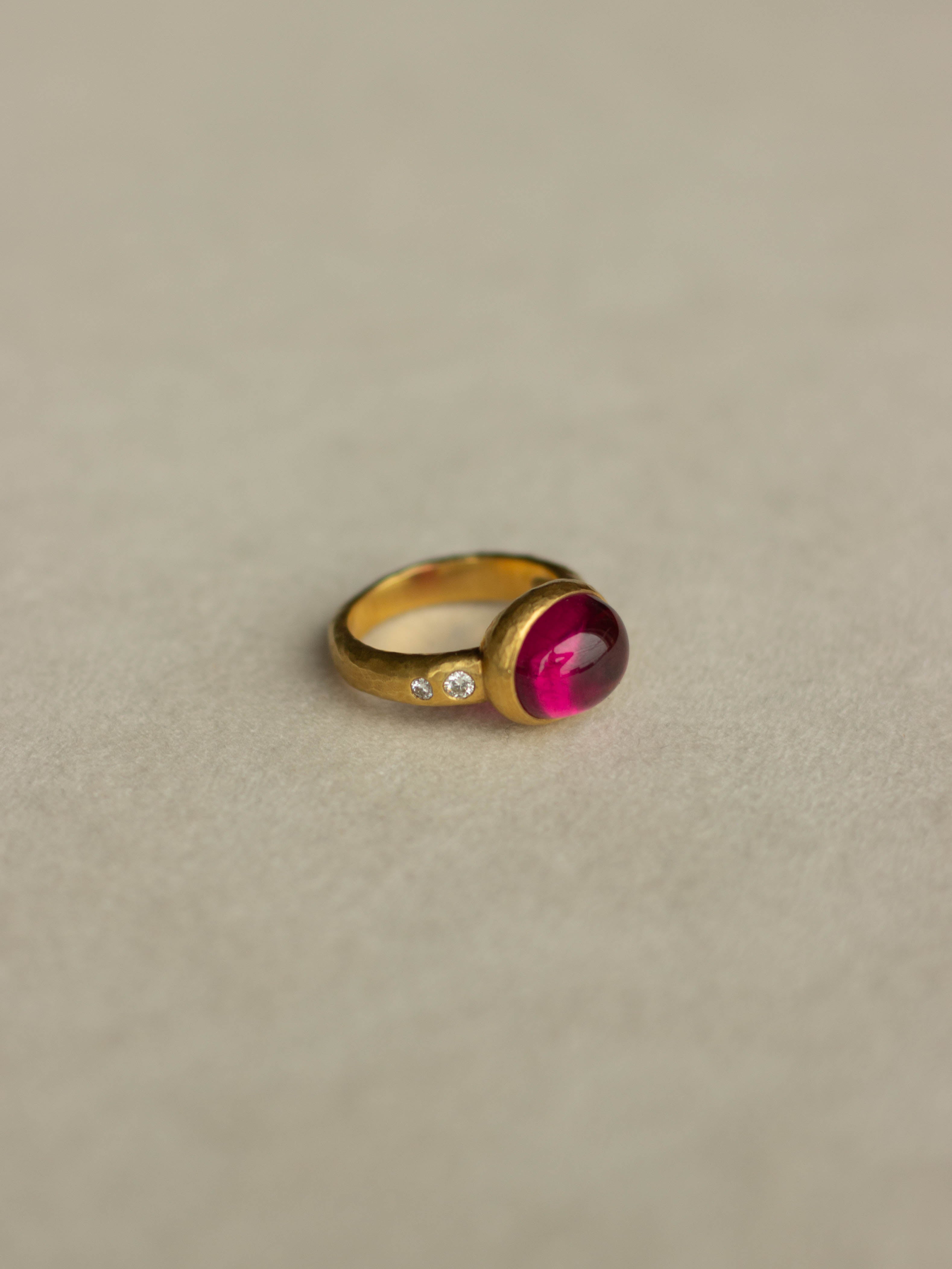 18K Gold Rubellite Ring (GDR-2501)