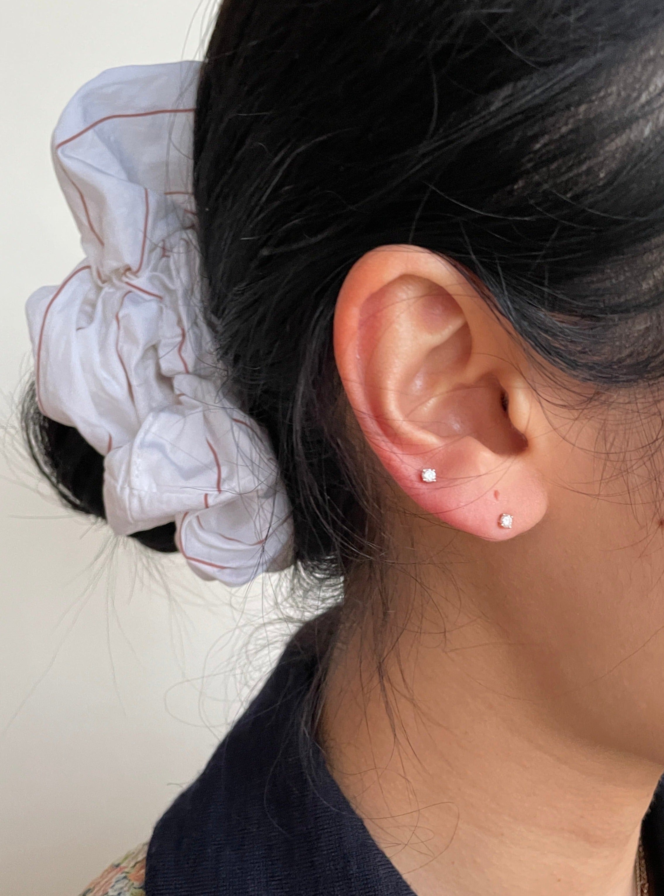 14K x Natural Diamond Earrings