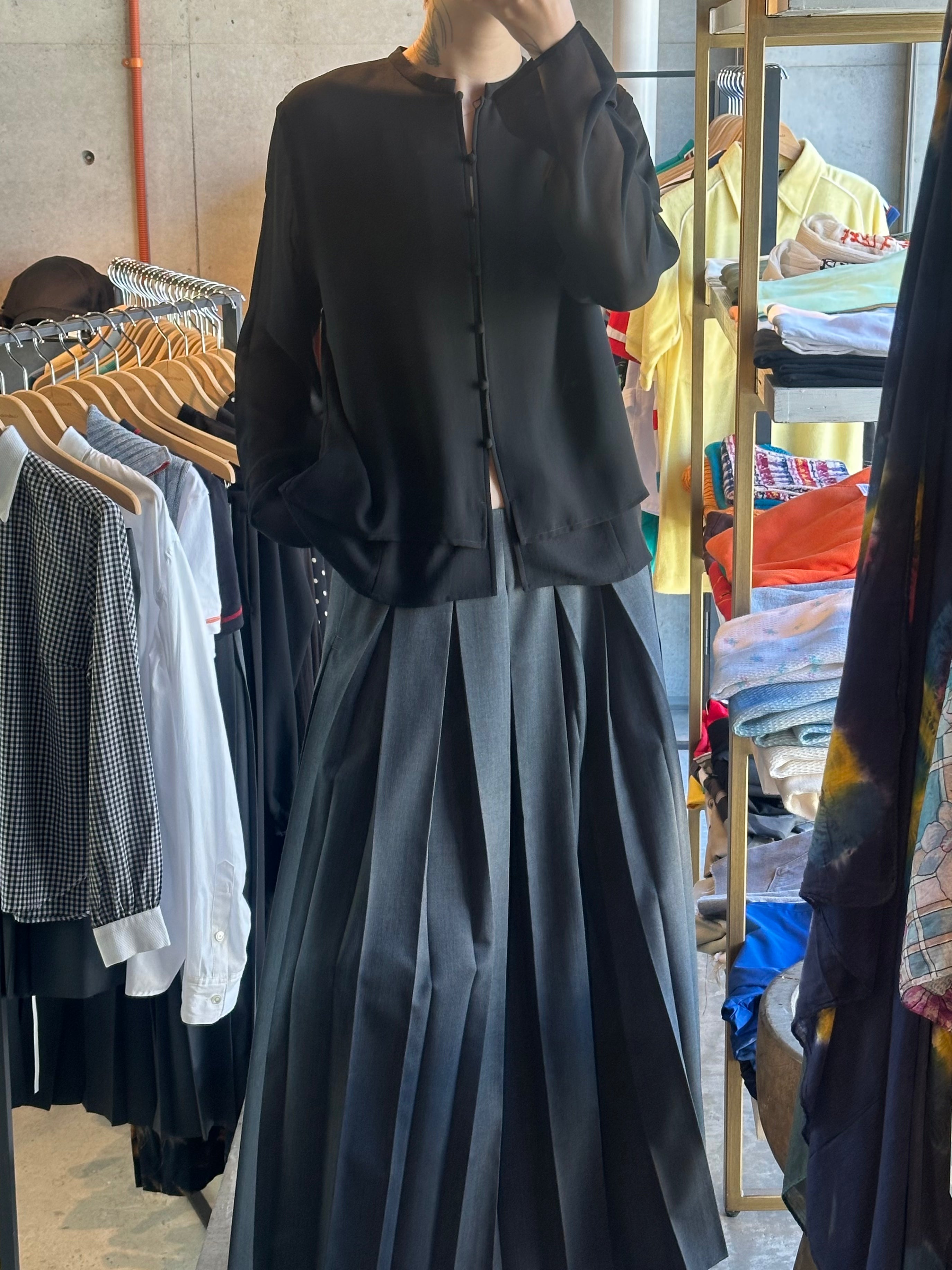 100% Silk Black Chinese Button Jacket