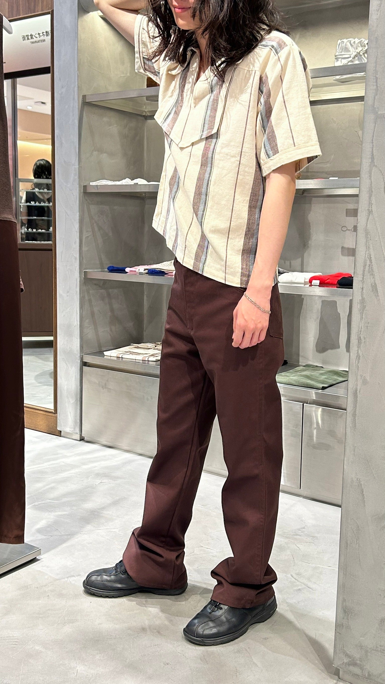 100% Cotton Stripe Pullover Shirt