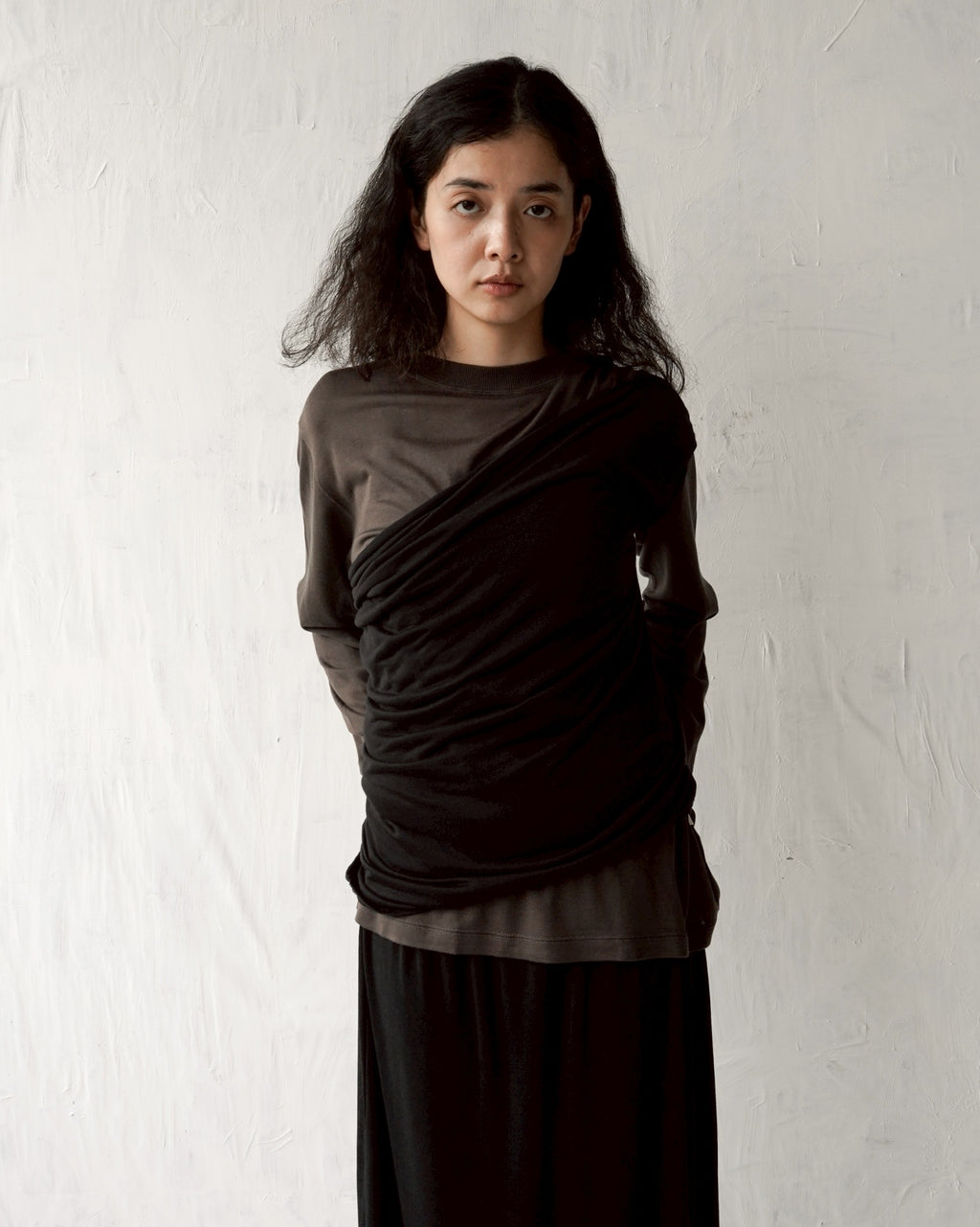 Tencel Draped Cap Sleeve Top