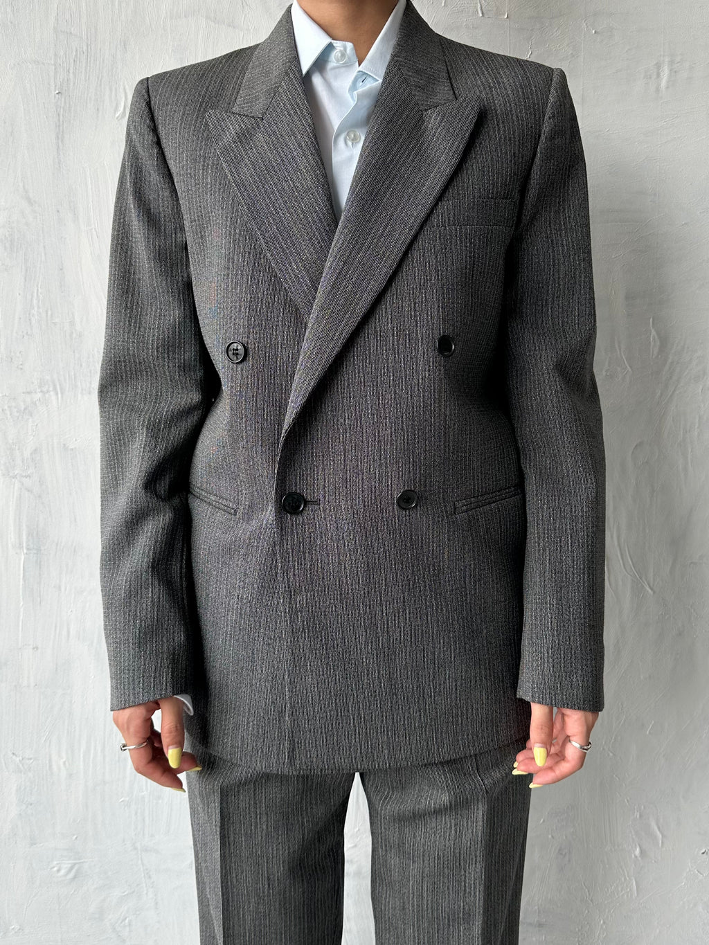 Wool Double Breasted Suit