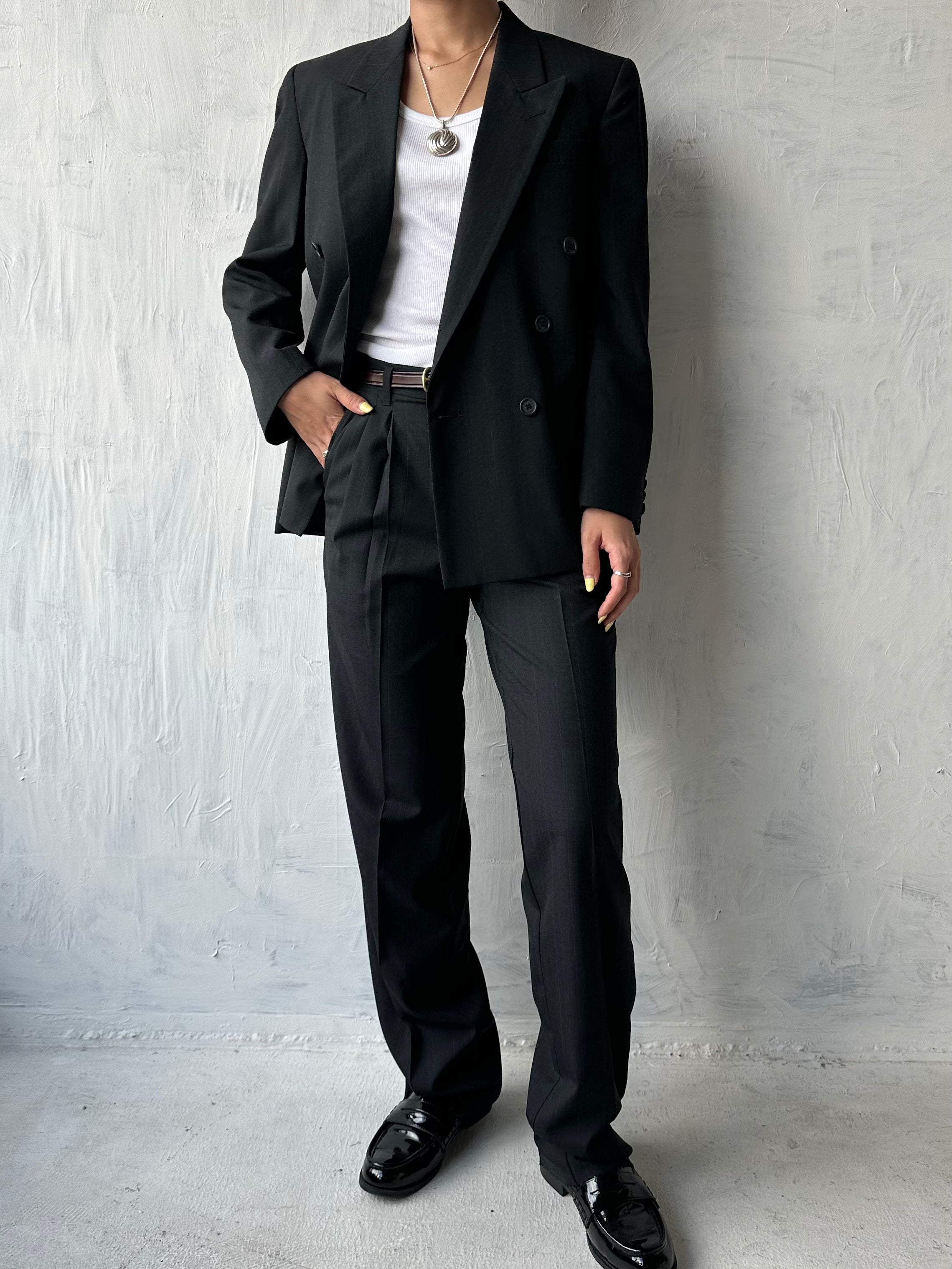 Double Breasted Pinstripe Suit