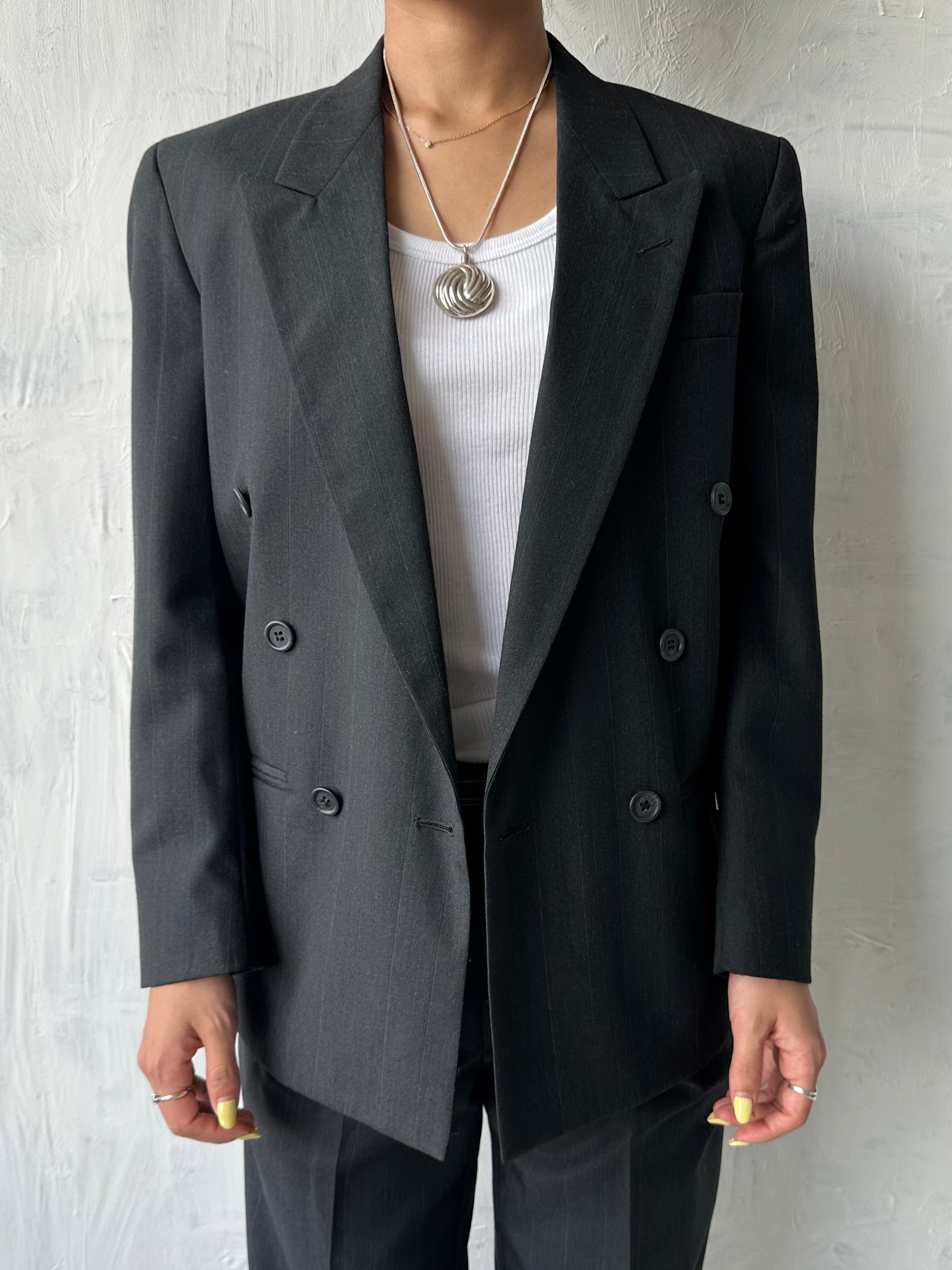 Double Breasted Pinstripe Suit