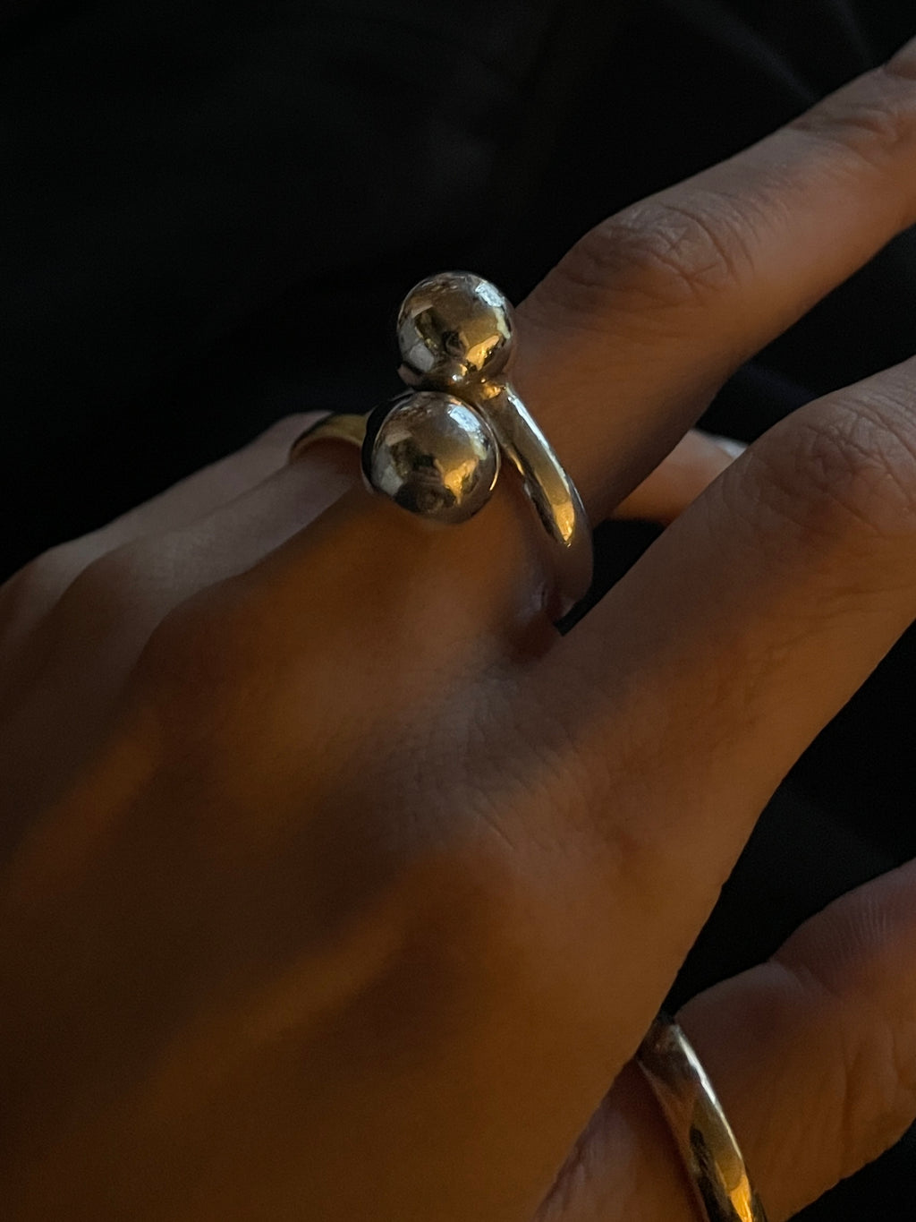 Silver Ball Ring - 15号