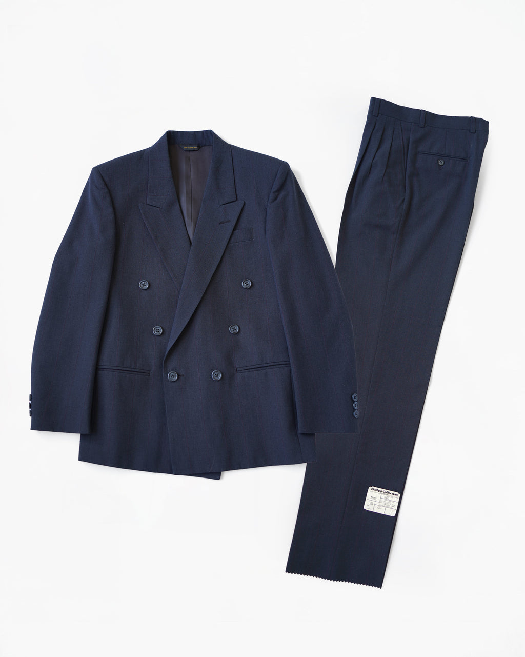 Double Breasted Suit with Subtle Pinstripe