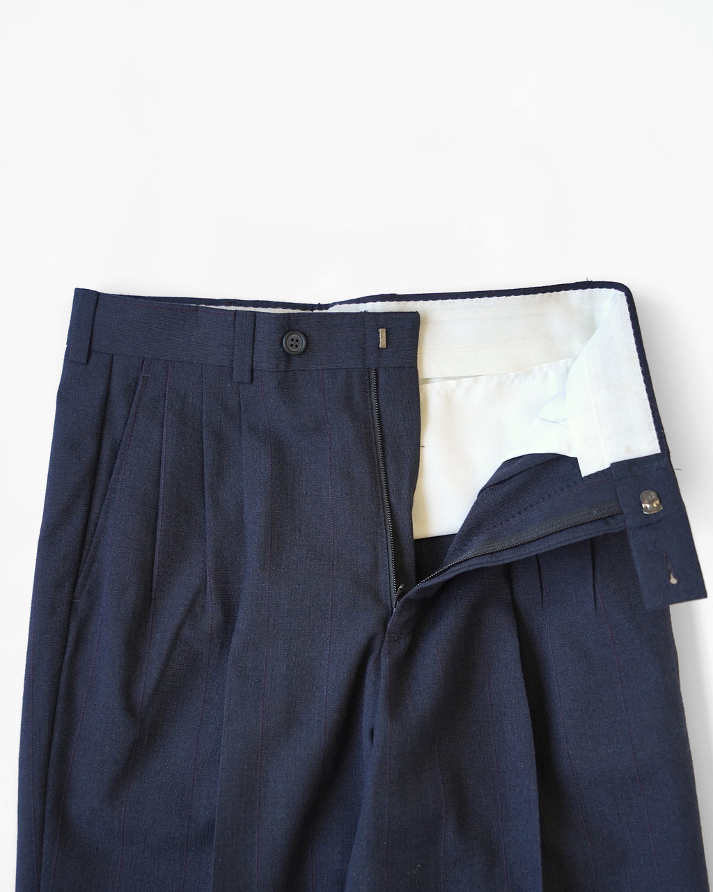 Double Breasted Suit with Subtle Pinstripe