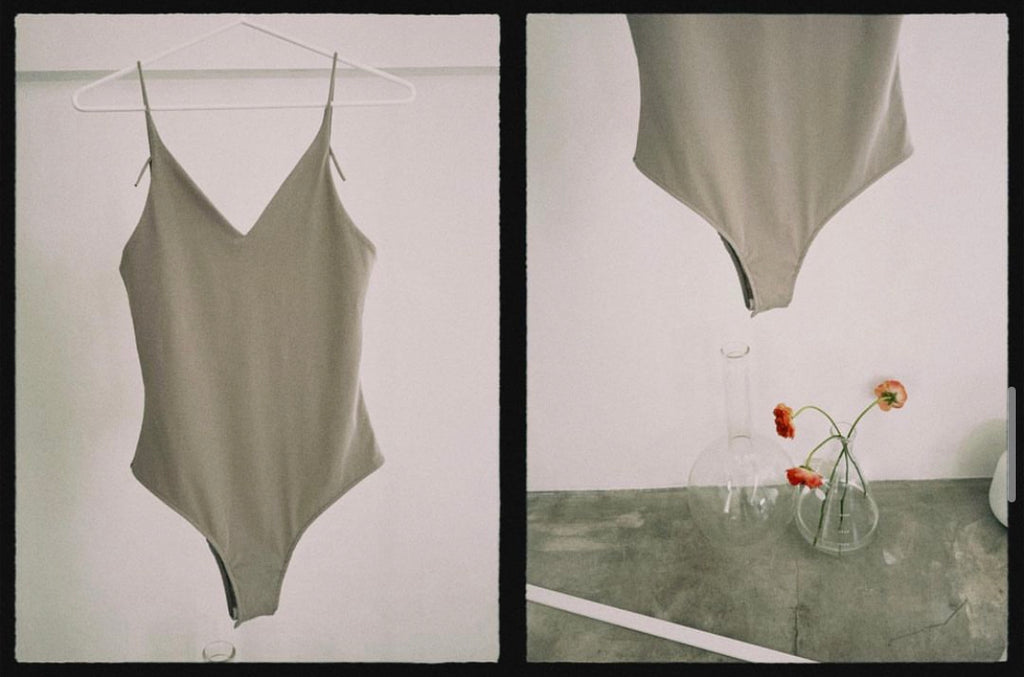 "rom" Camisole Bodysuit - Beige