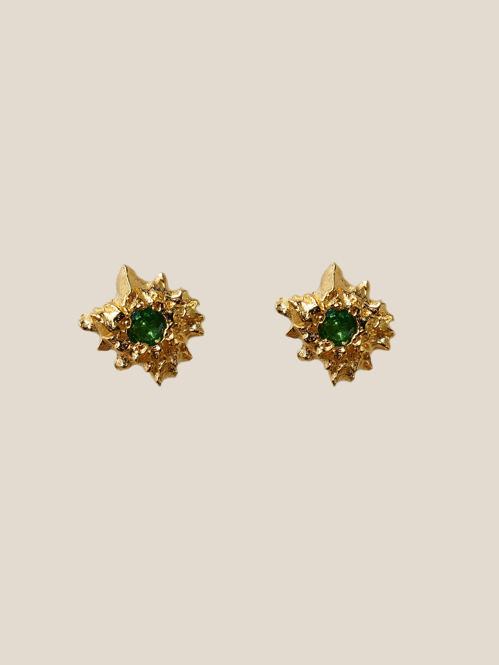 "Isabella Etou" Star Earring - Tsavorite