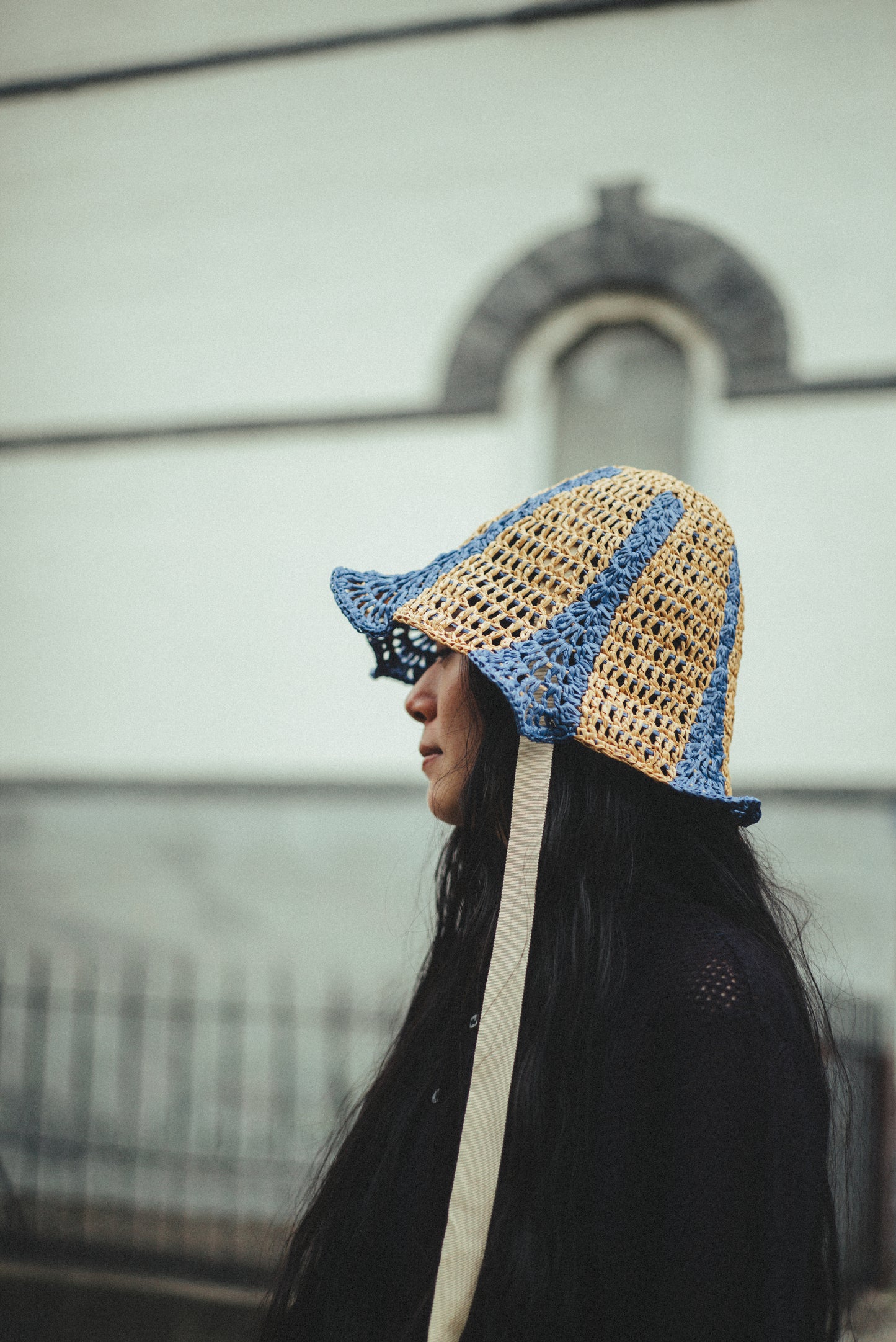 Hand Crochet Raffia Bucket Hat 09