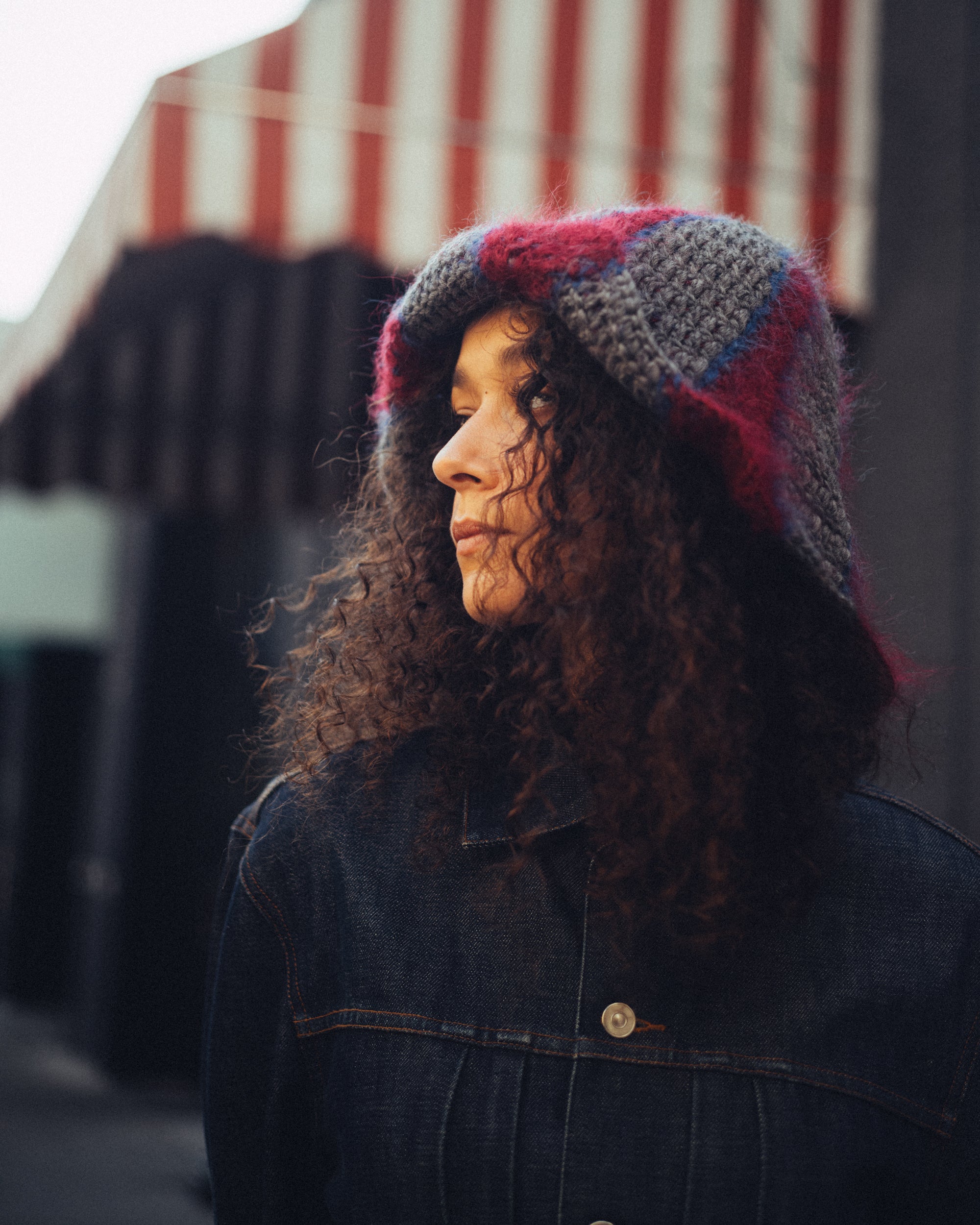 Mohair Blend Wide Hat 03