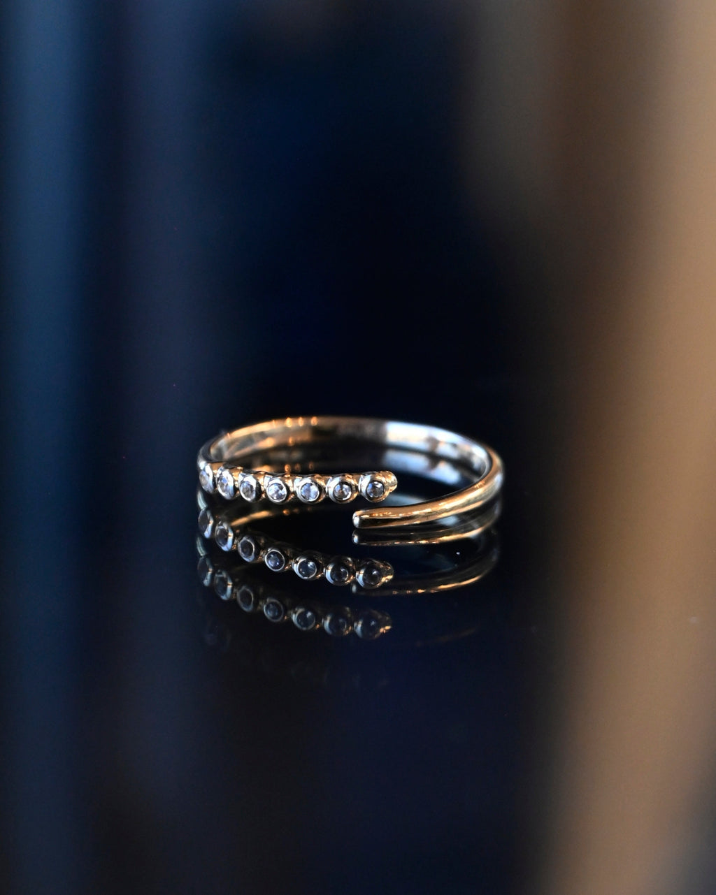 14k Gold x Dia Ring - Approx.14号