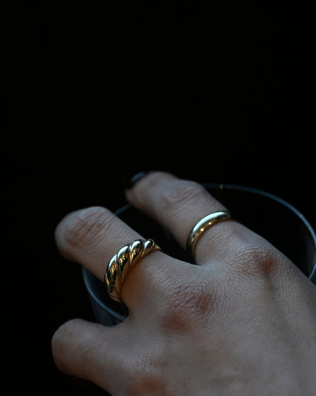 14k Gold Ring - 8.5号