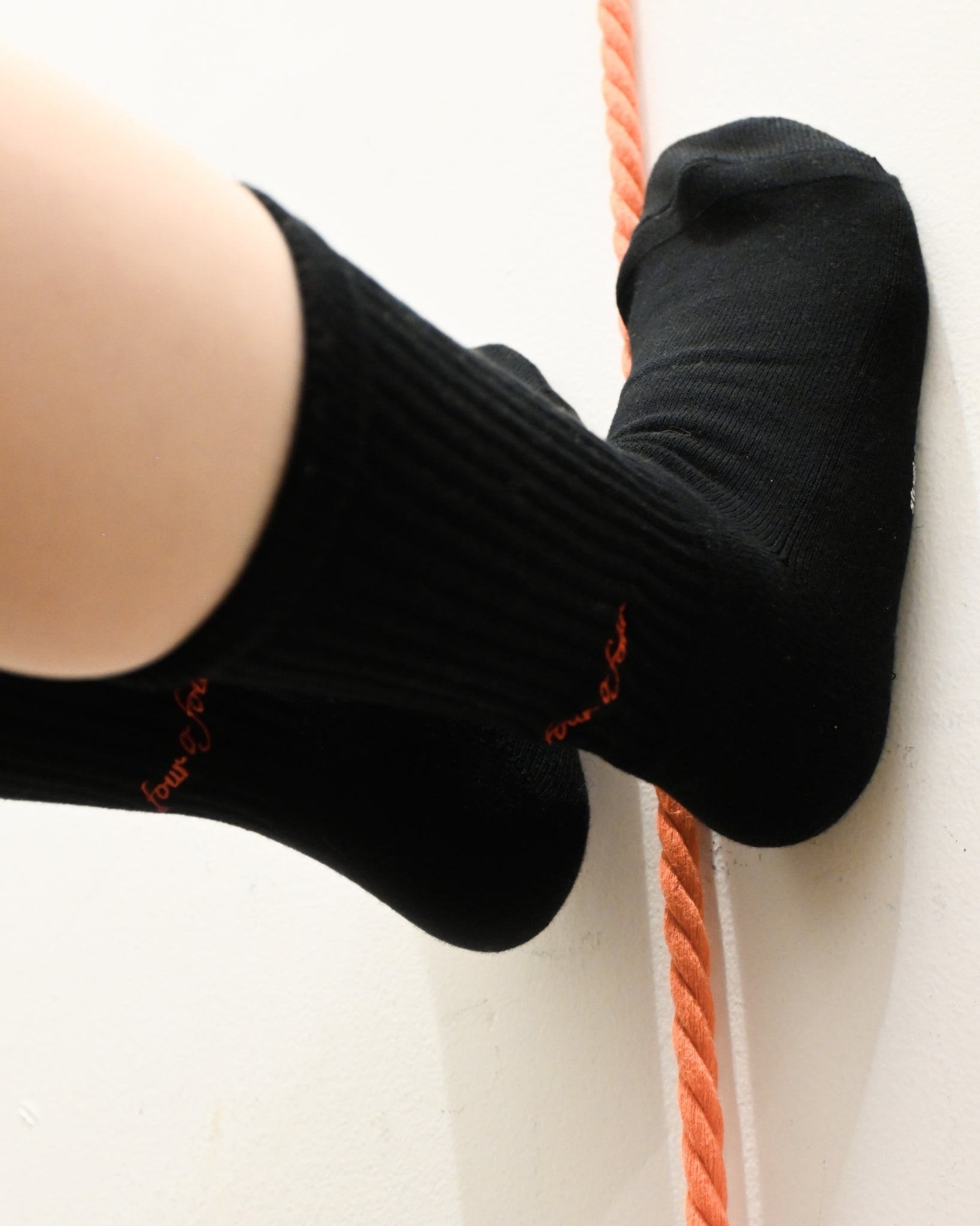 "four o four" Rib Socks - Black