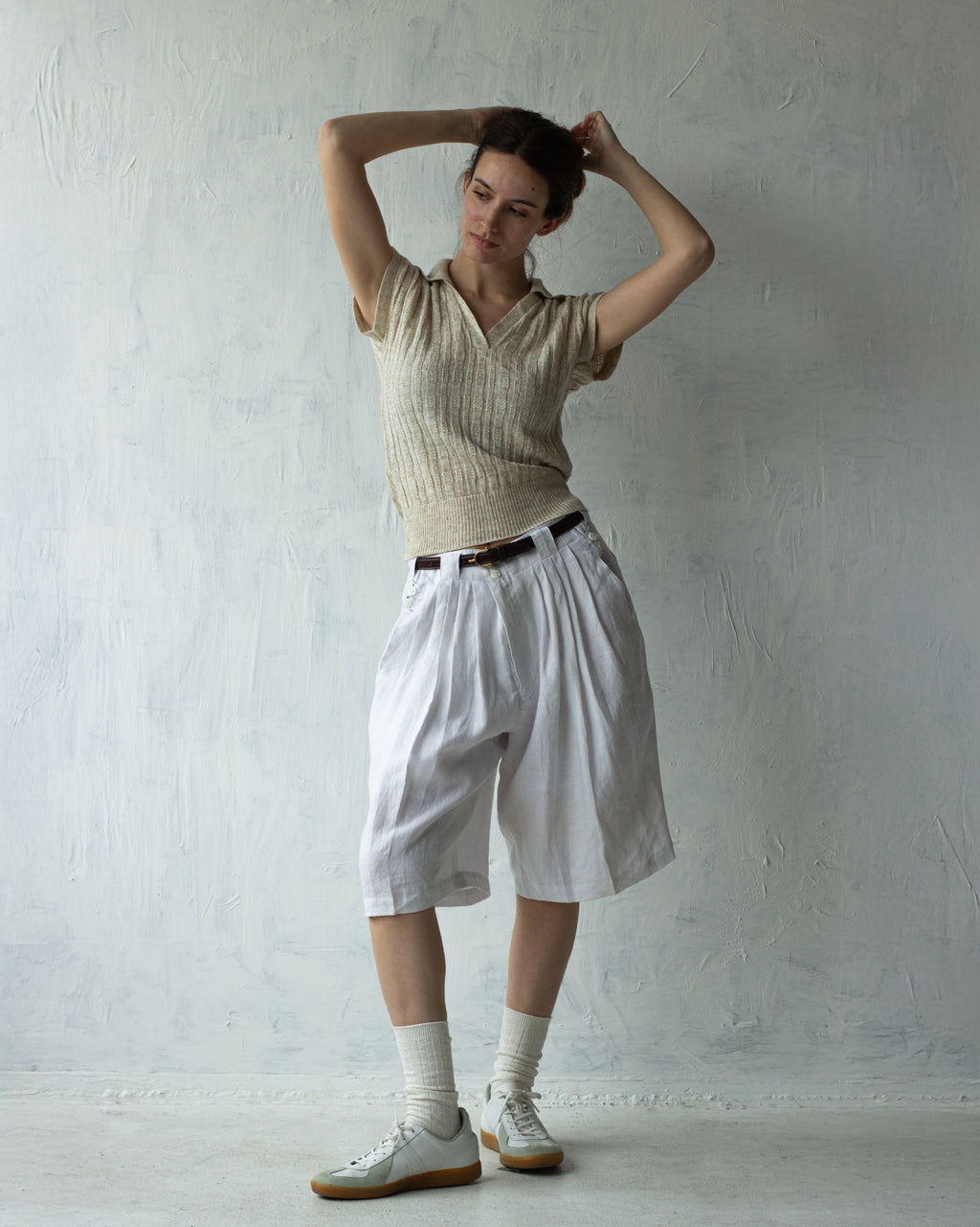 "GOOUCH" 100% Linen Buggy Shorts