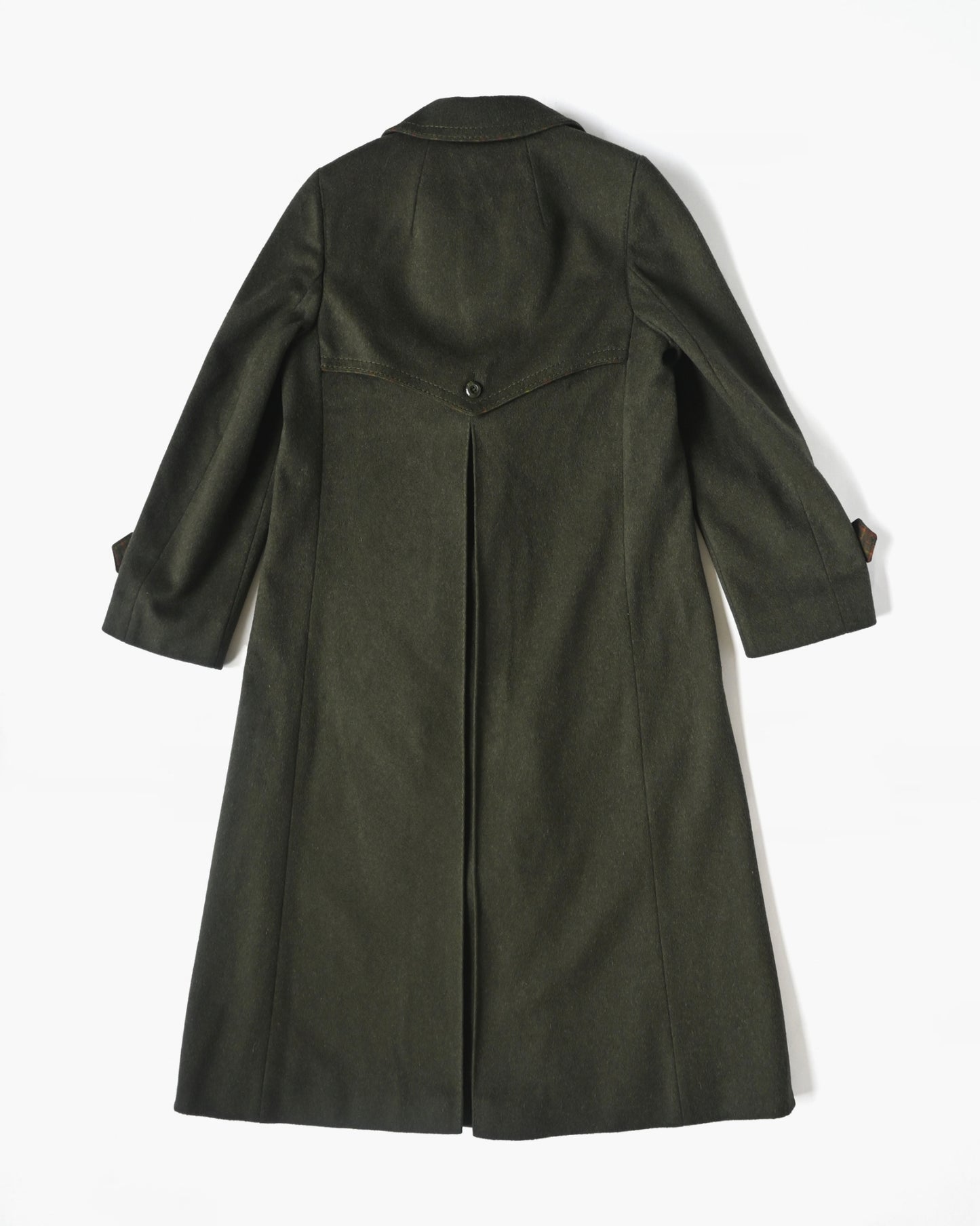 Dark Green Wool Long Coat