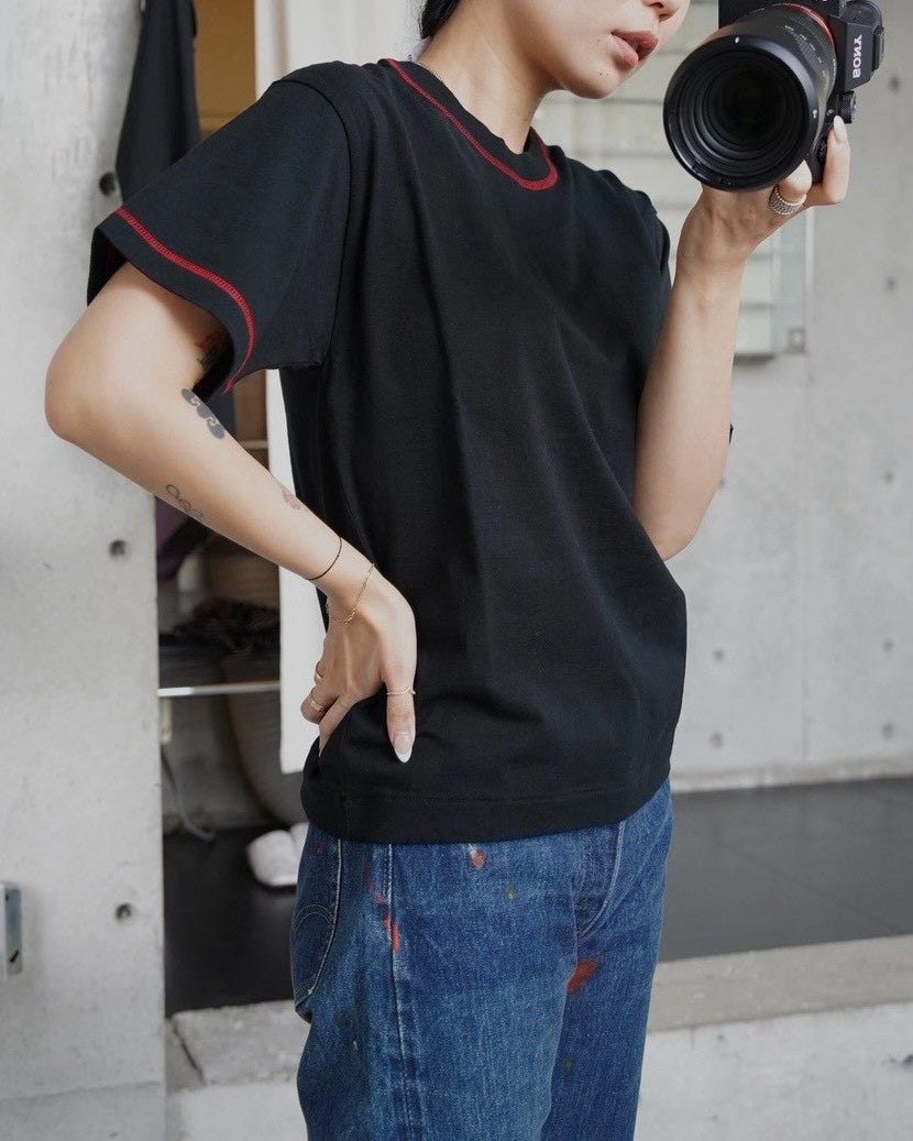 404 Stitched S/S Soft Tee - Black