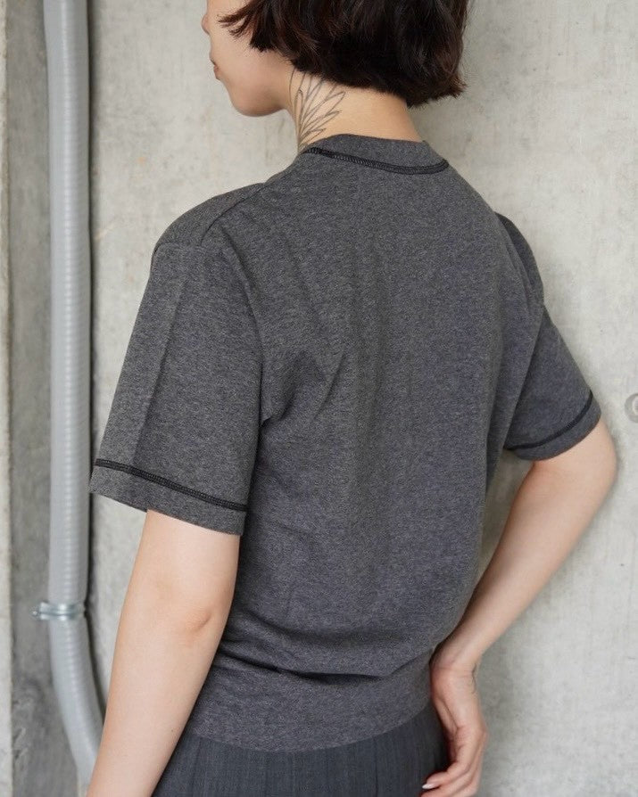 404 Stitched S/S Soft Tee - Gray