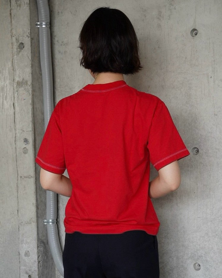 404 Stitched S/S Soft Tee - Red