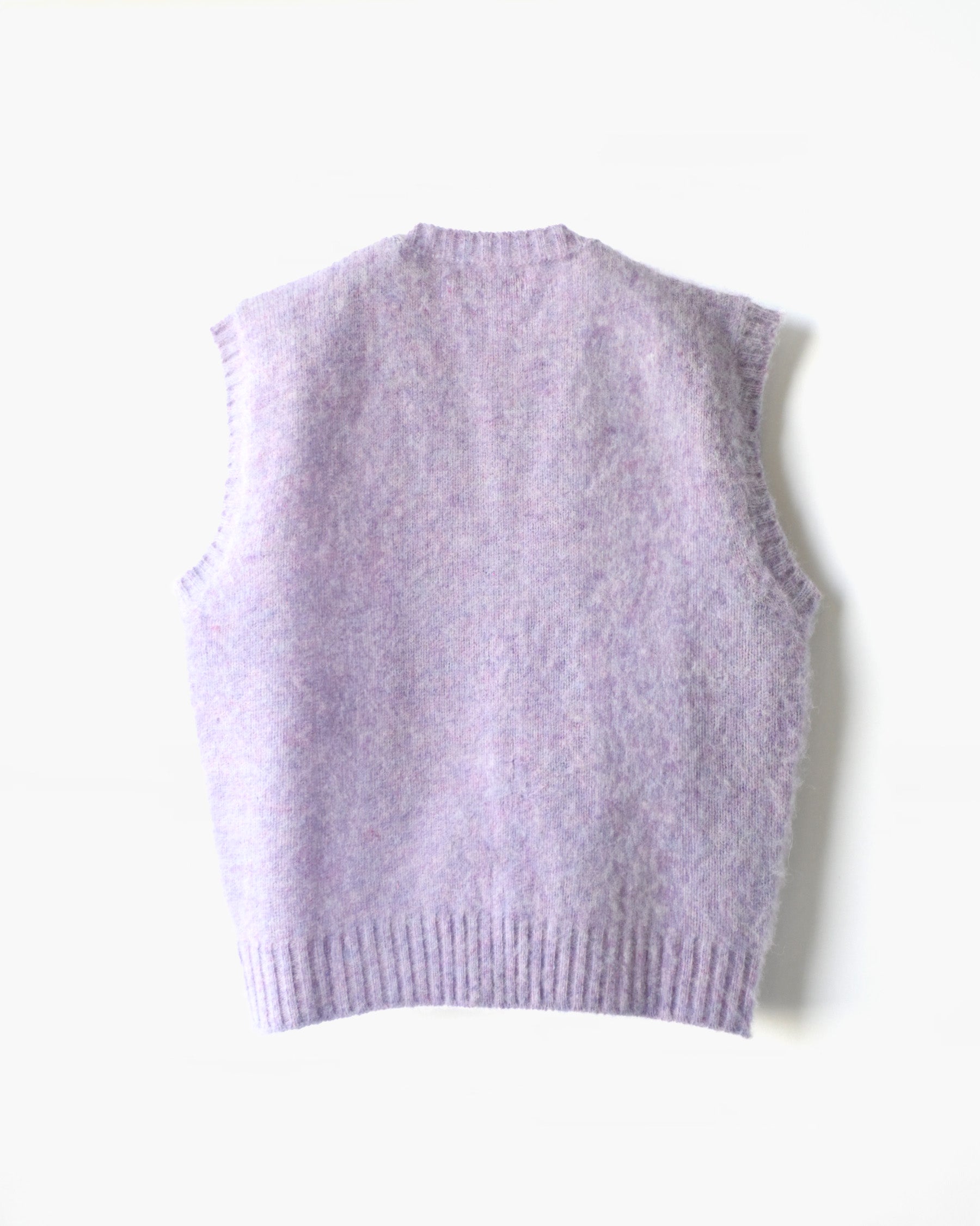 404 Shaggy Dog Crew Neck Vest - Lavender