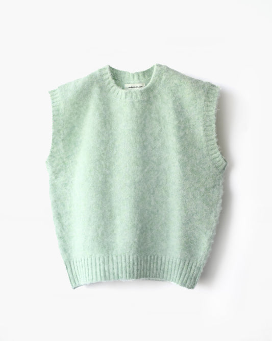 404 Shaggy Dog Crew Neck Vest - Mint