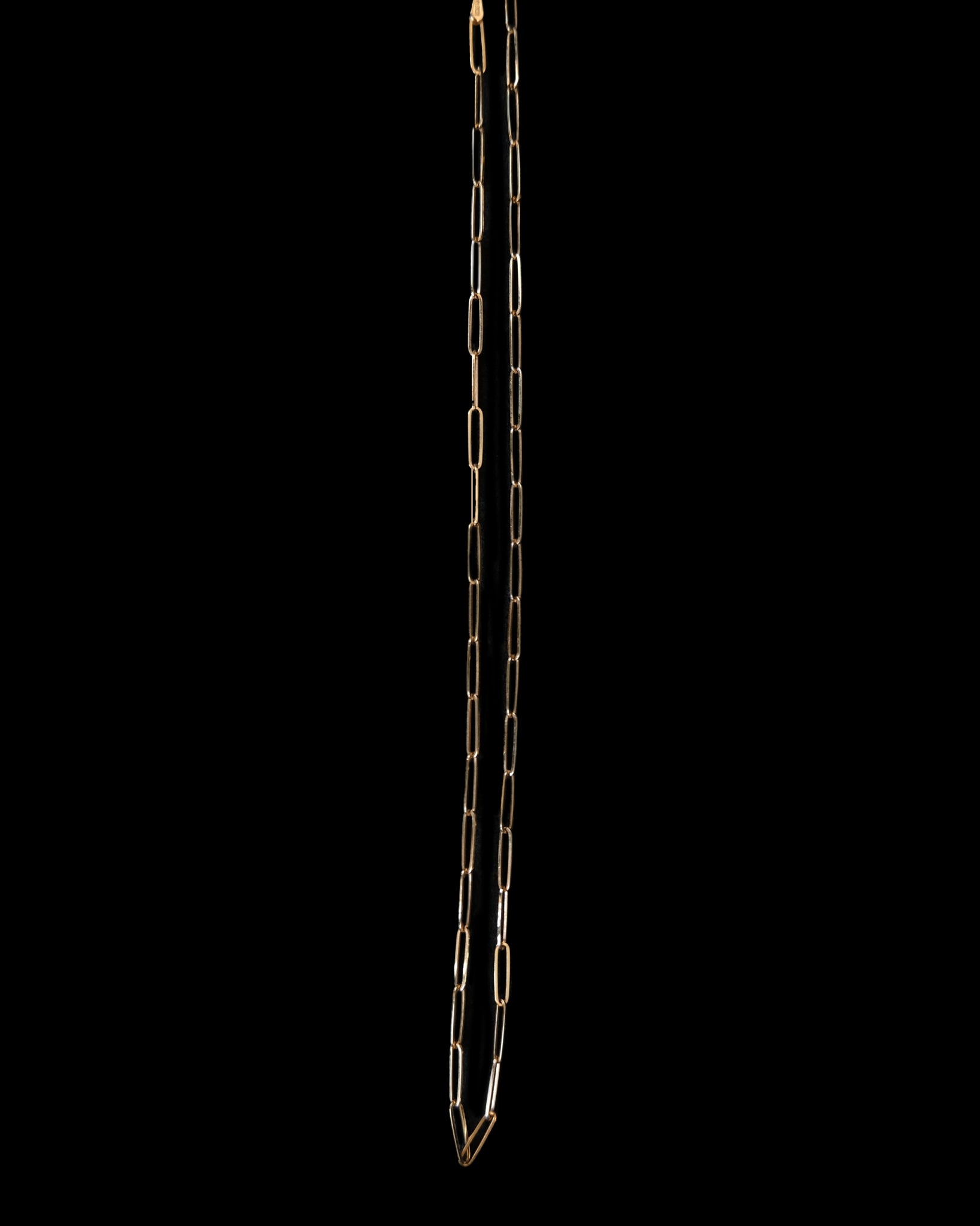 14k Paperclip Chain Necklace  L (25SS-10)