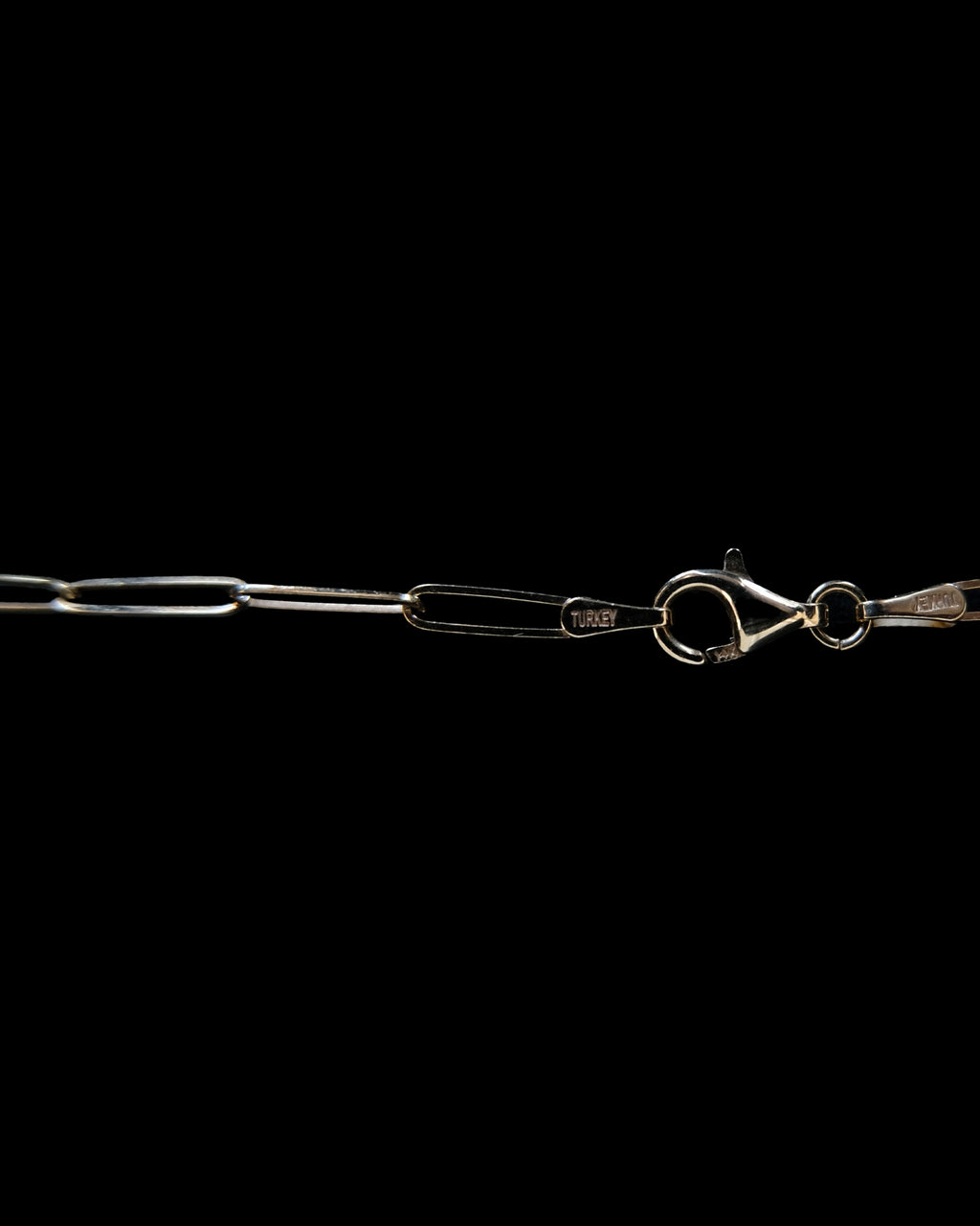14k Paperclip Chain Necklace  L (25SS-10)