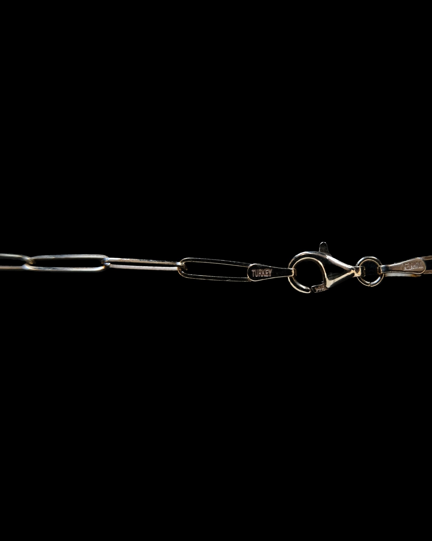 14k Paperclip Chain Necklace  L (25SS-10)