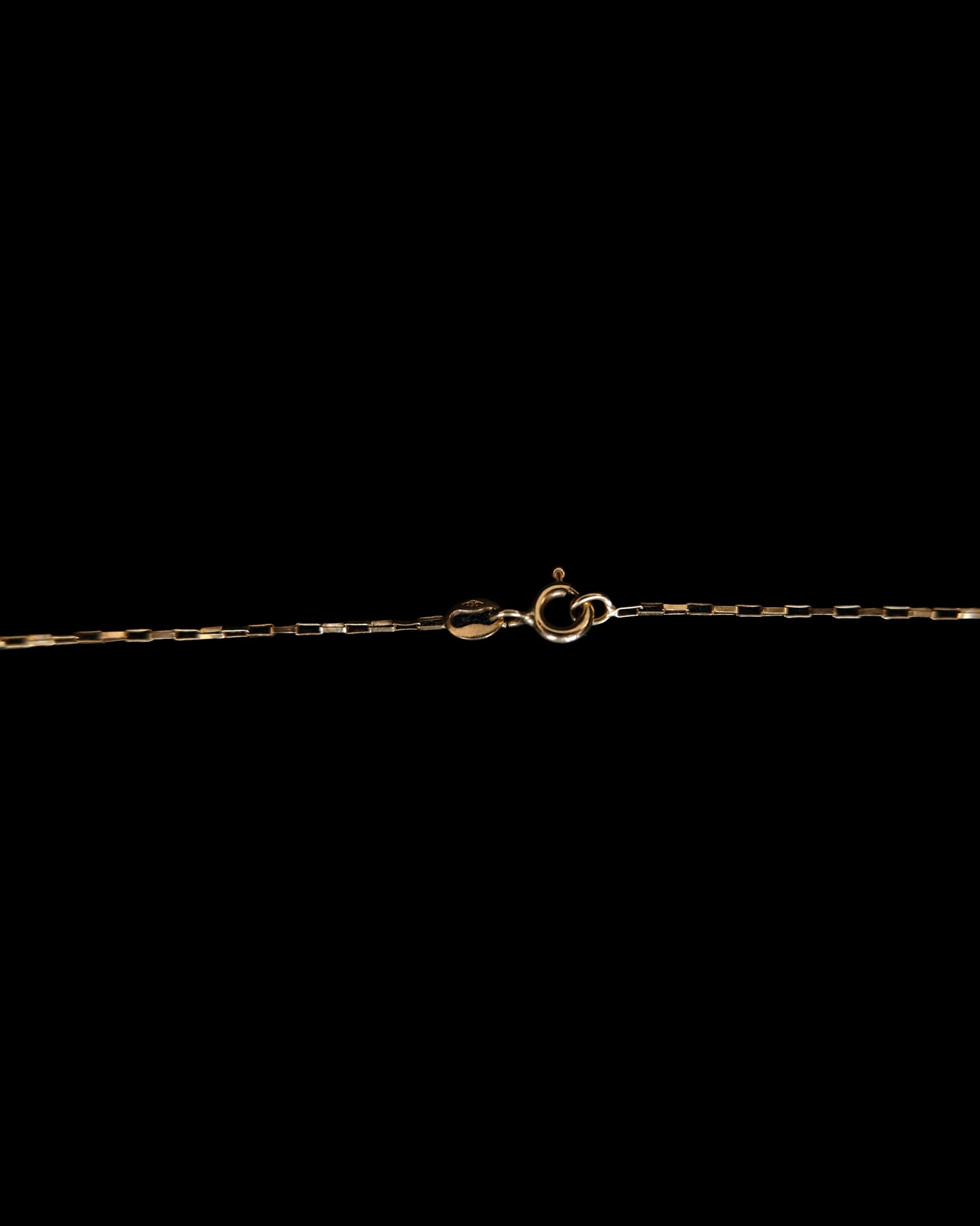 18k Paperclip Chain Necklace  S - 45.5cm
